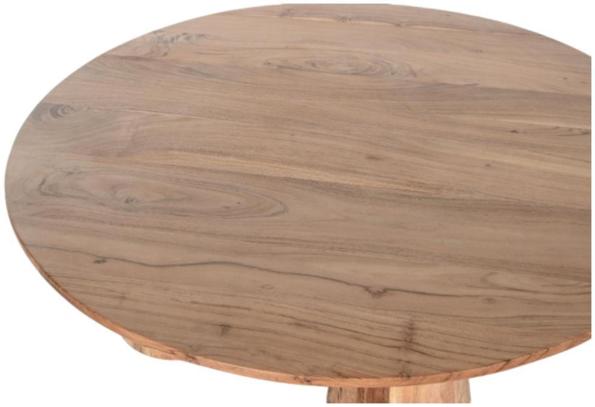 Product photograph of Acacia Wood Round Coffee Table from Choice Furniture Superstore.