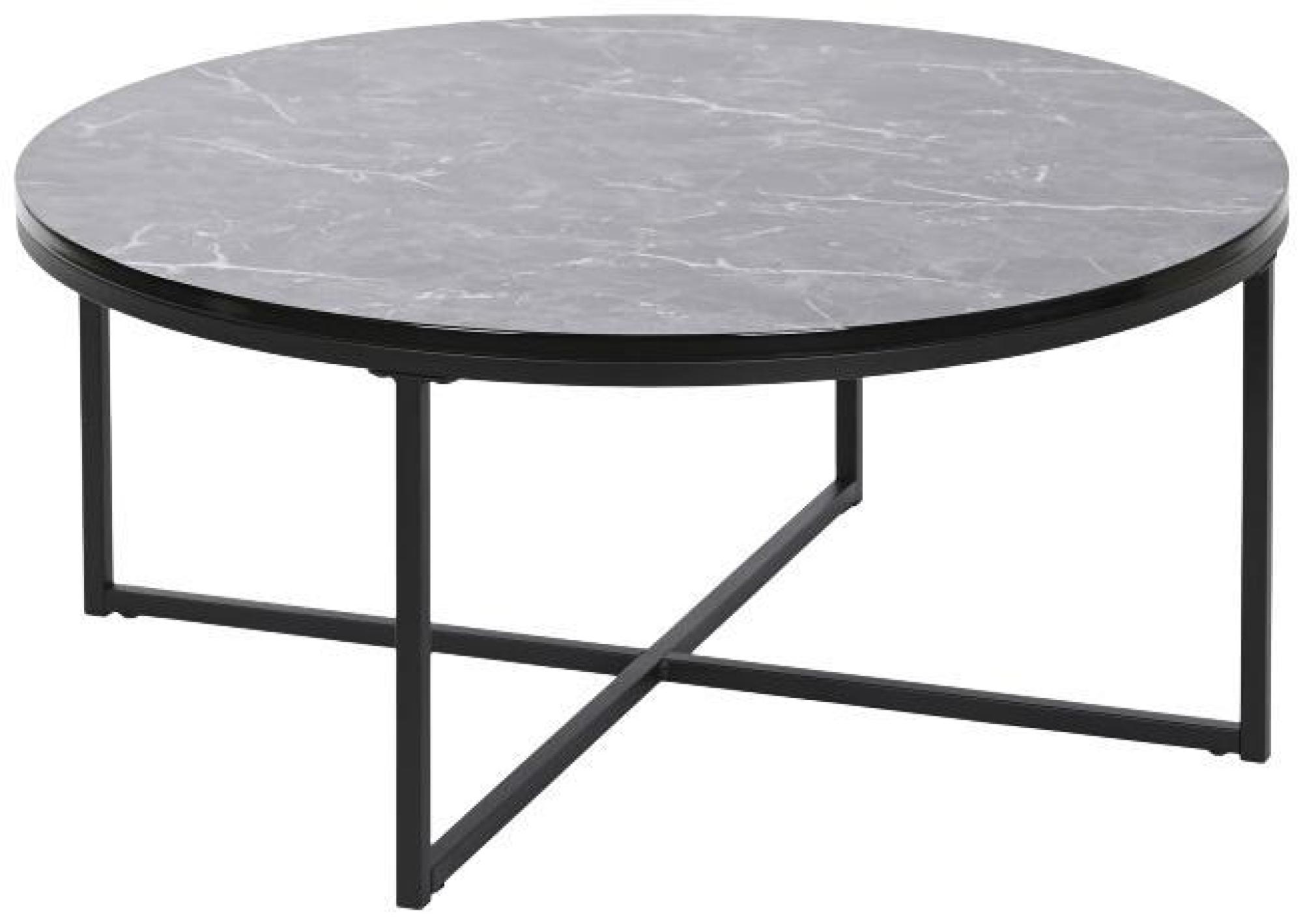 Product photograph of Black Wood Round Coffee Table from Choice Furniture Superstore.