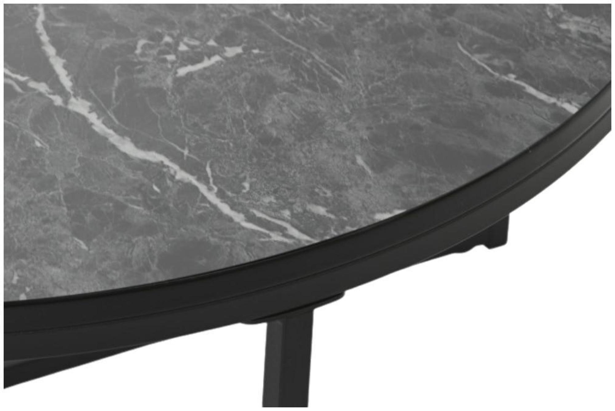 Product photograph of Black Wood Round Coffee Table from Choice Furniture Superstore.