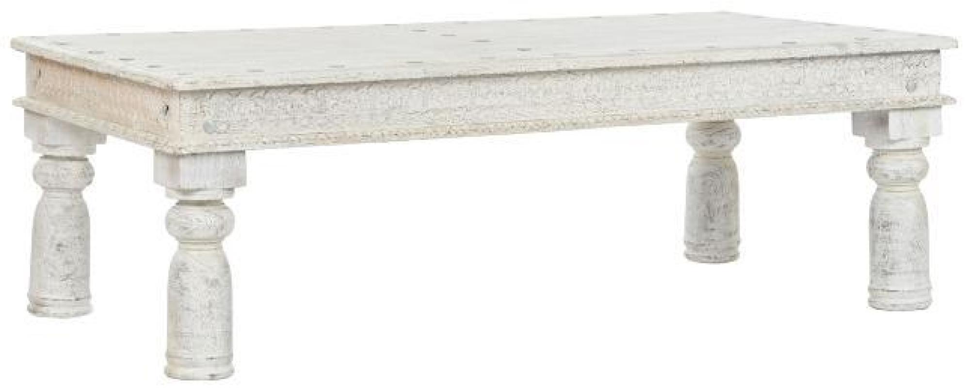 Product photograph of White Carved Wood Coffee Table from Choice Furniture Superstore.