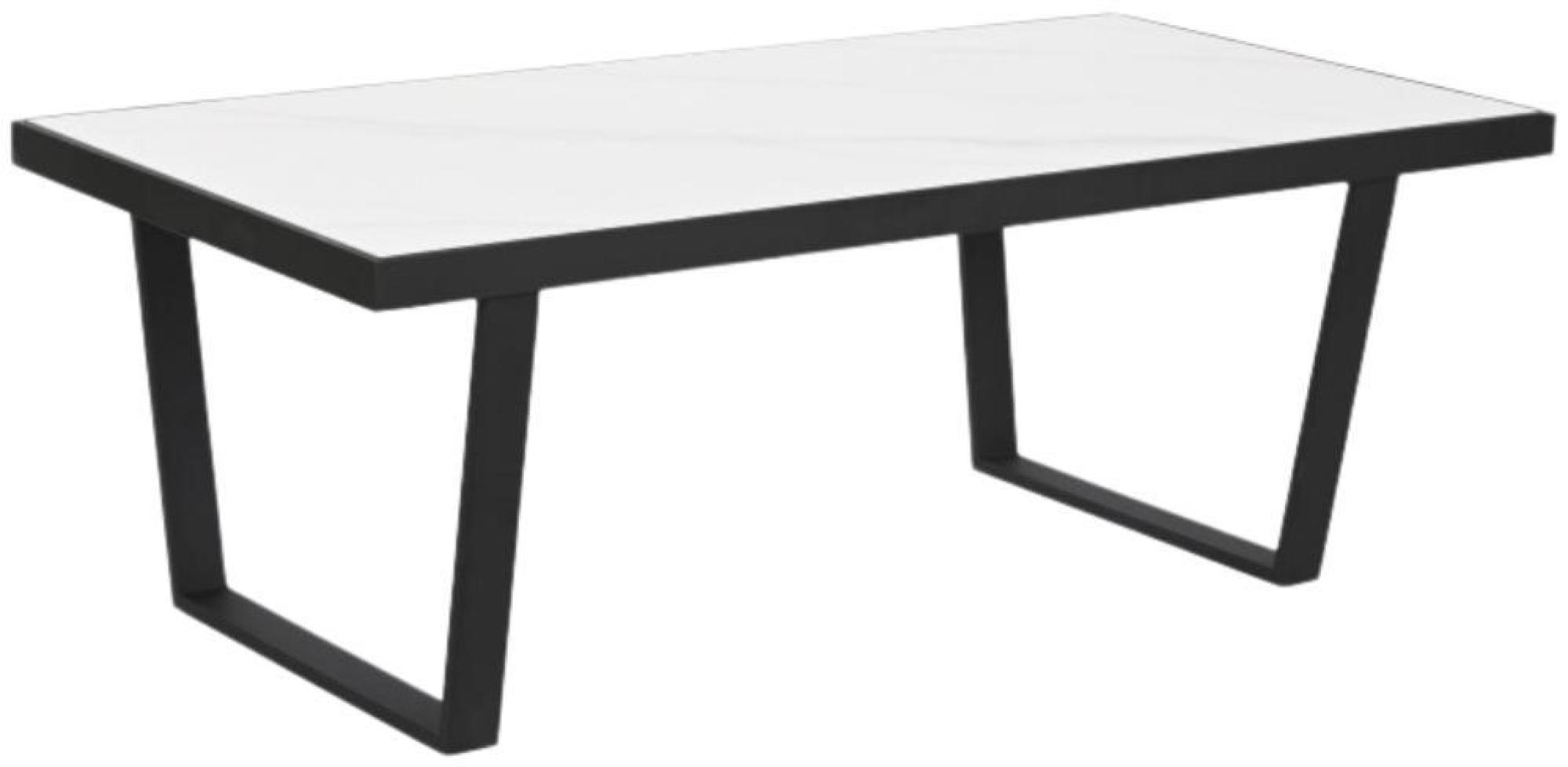 Product photograph of Urban White And Black Metal Coffee Table from Choice Furniture Superstore.