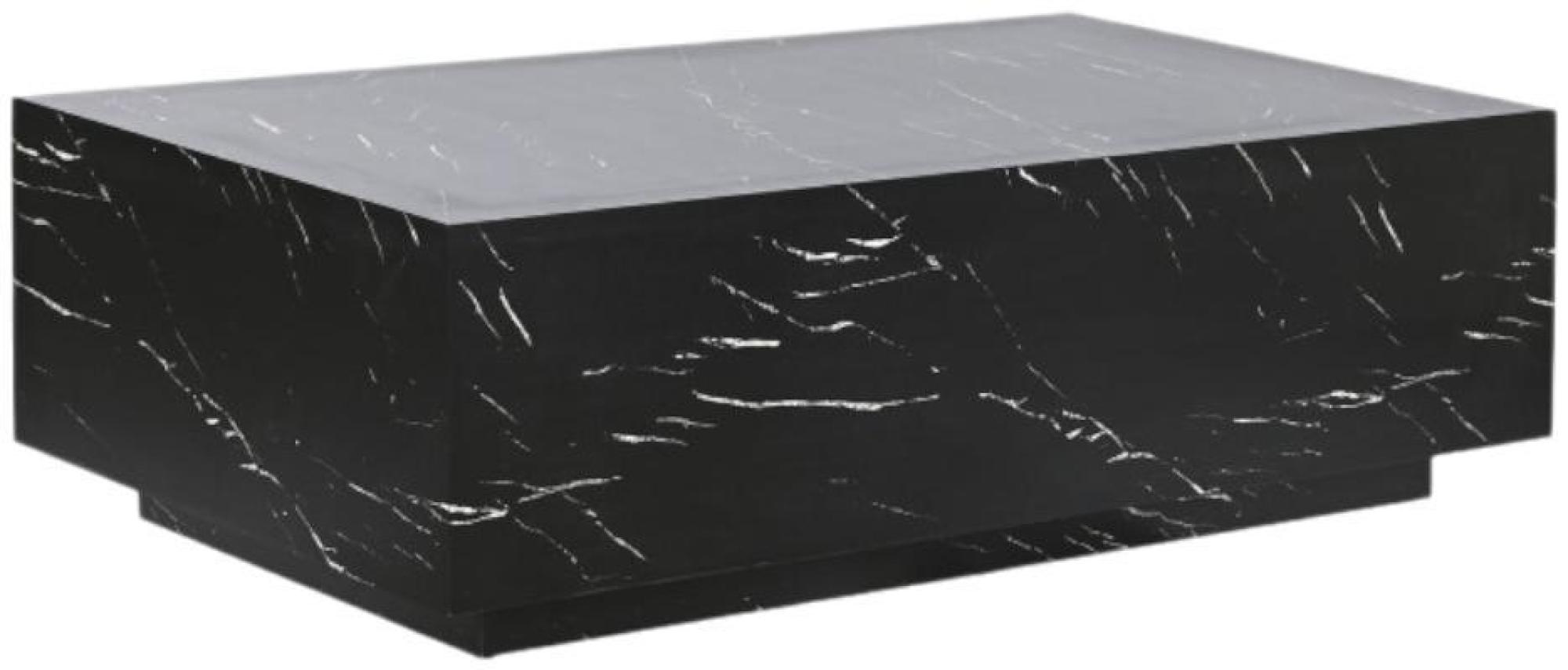 Product photograph of Modern Black Wood Simil Marmol Coffee Table from Choice Furniture Superstore.