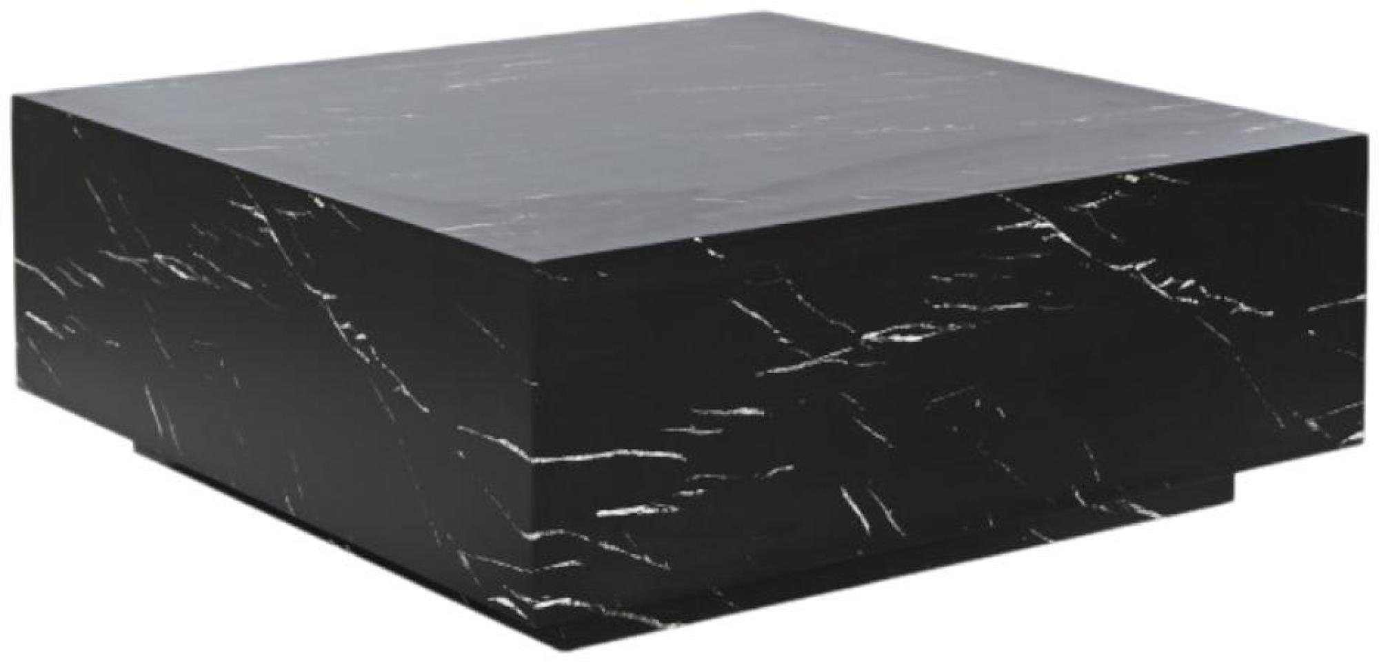 Product photograph of Modern Black Wood Simil Marmol Square Coffee Table from Choice Furniture Superstore.