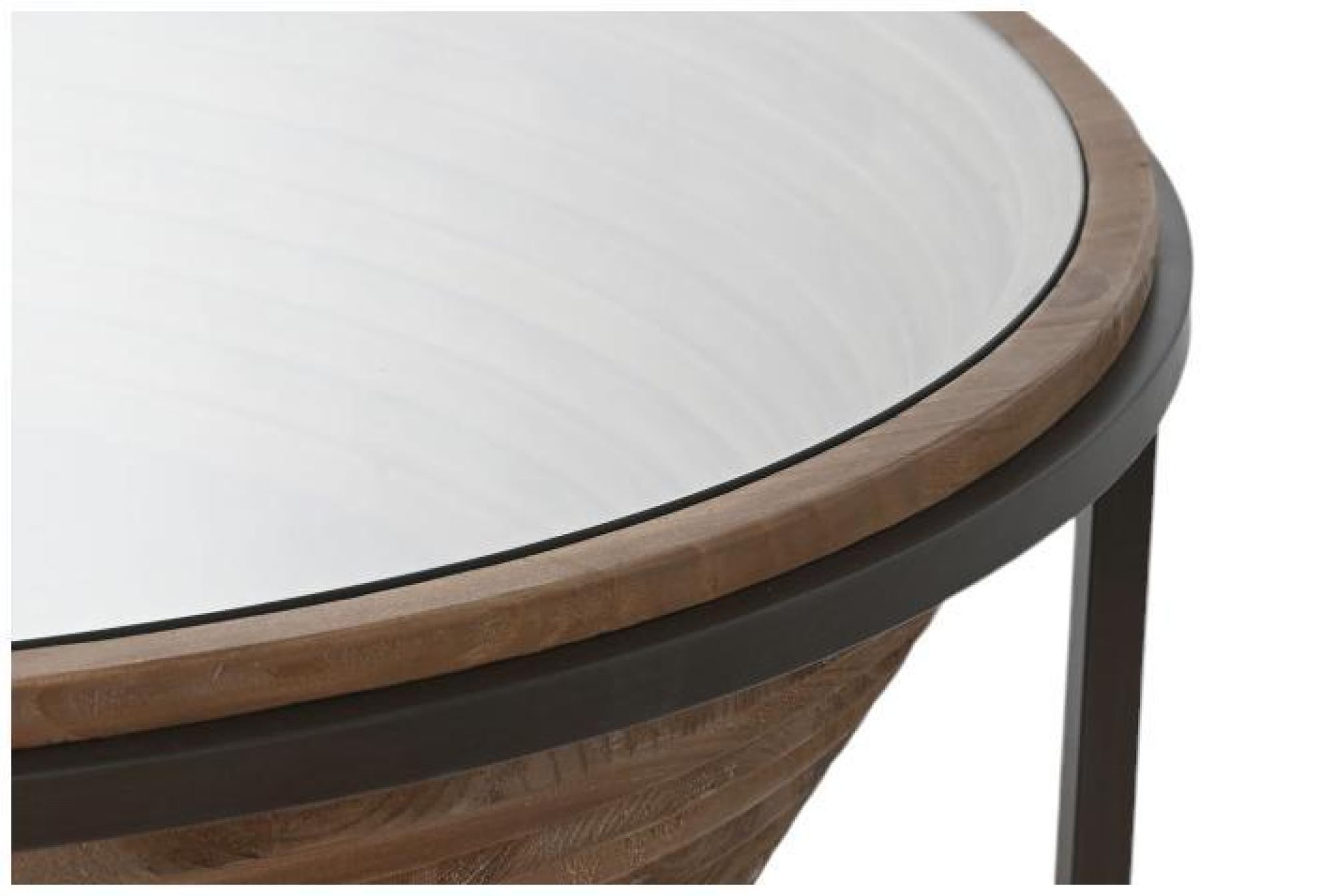 Product photograph of Modern Glass Top Round Coffee Table from Choice Furniture Superstore.