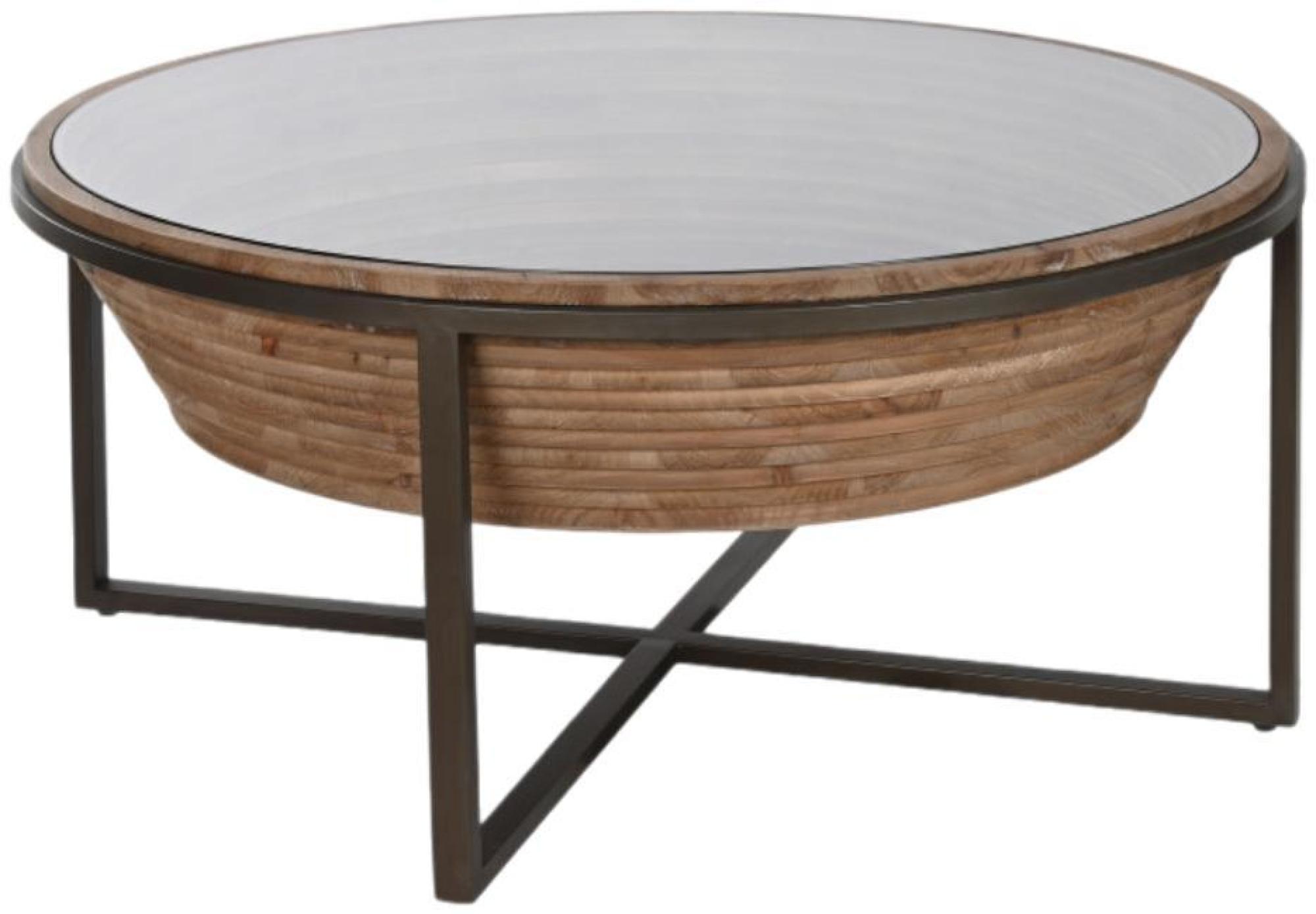 Product photograph of Modern Glass Top Round Coffee Table from Choice Furniture Superstore.