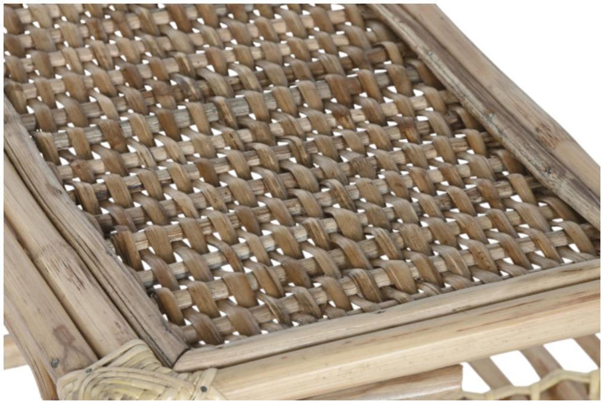 Product photograph of Glass And Rattan Coffee Table With Bamboo Frame from Choice Furniture Superstore.