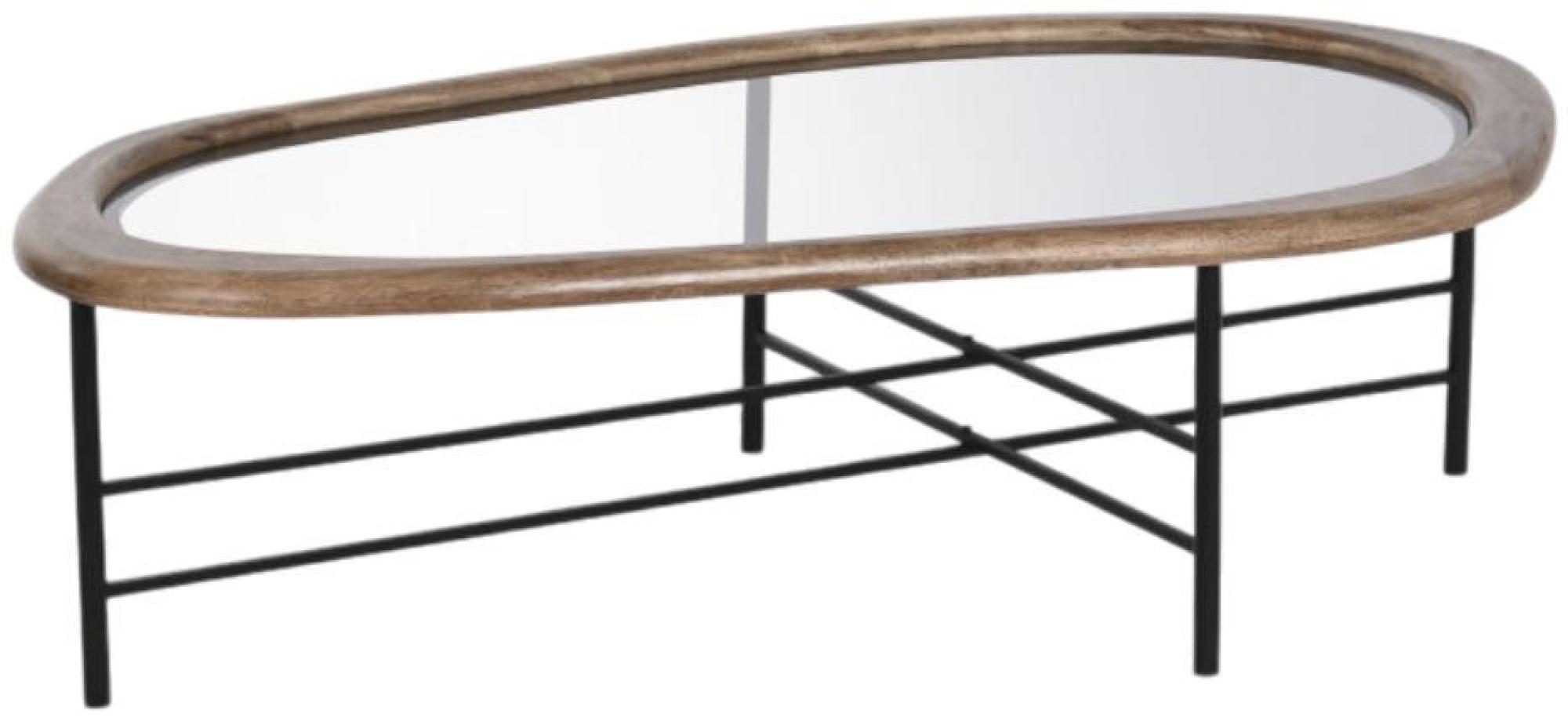 Product photograph of Loft Brown And Glass Top Large Coffee Table from Choice Furniture Superstore.