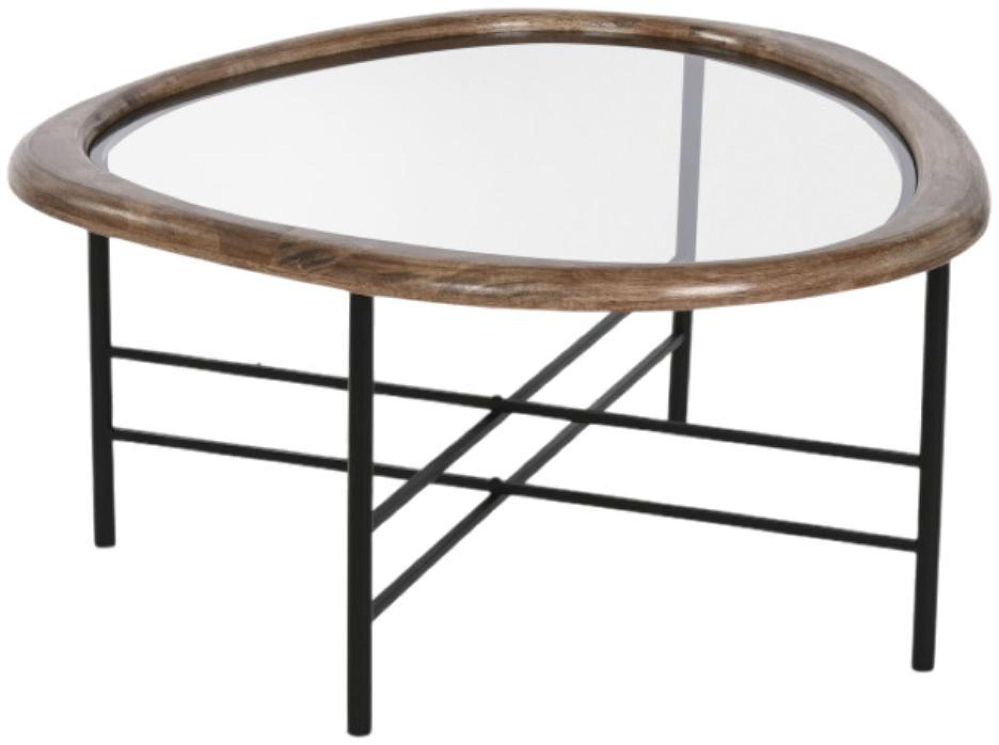 Product photograph of Loft Brown And Glass Top Medium Coffee Table from Choice Furniture Superstore.