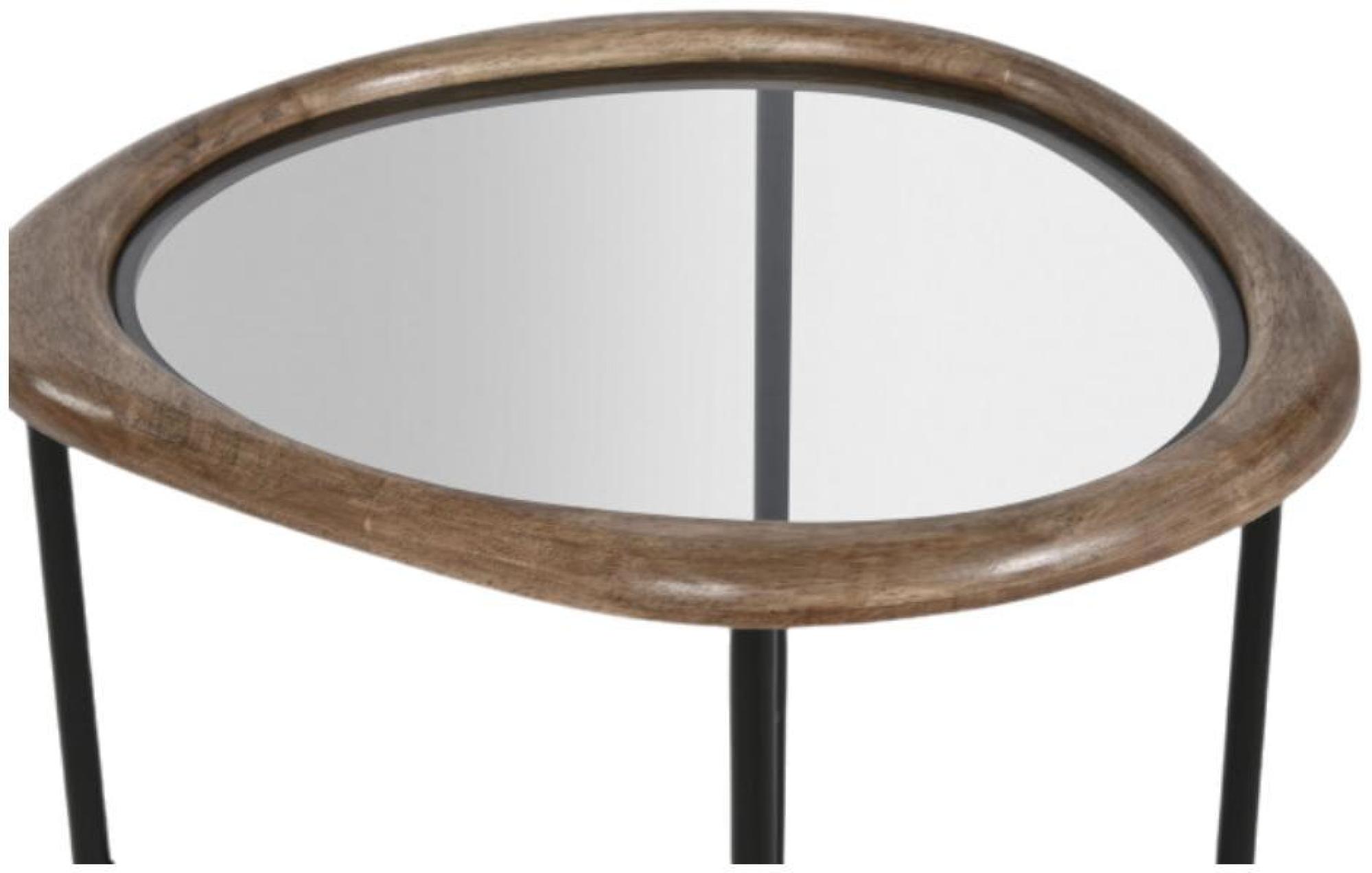 Product photograph of Loft Brown And Glass Top Small Coffee Table from Choice Furniture Superstore.