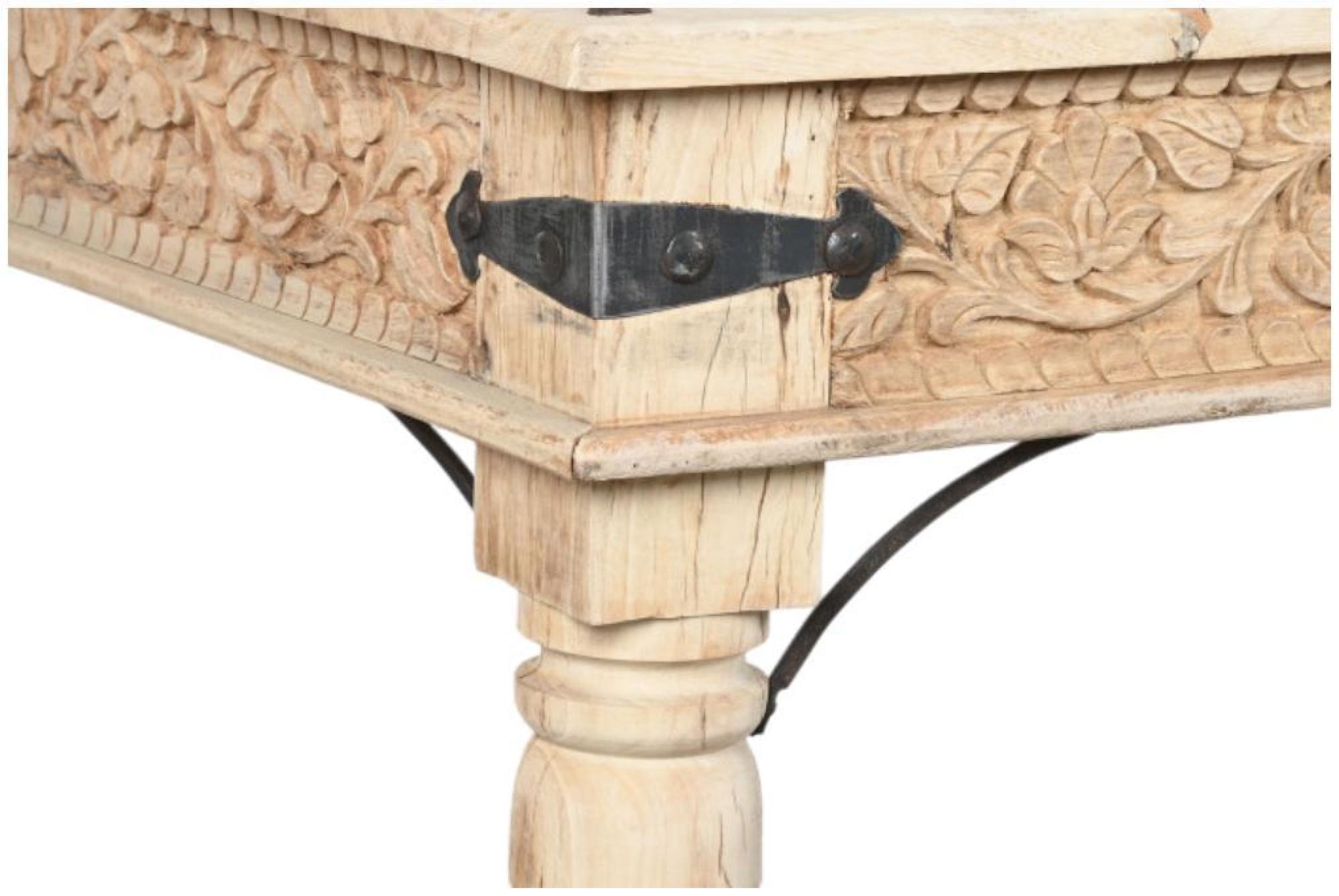 Product photograph of Natural Solid Wood Carved 180cm Coffee Table from Choice Furniture Superstore.