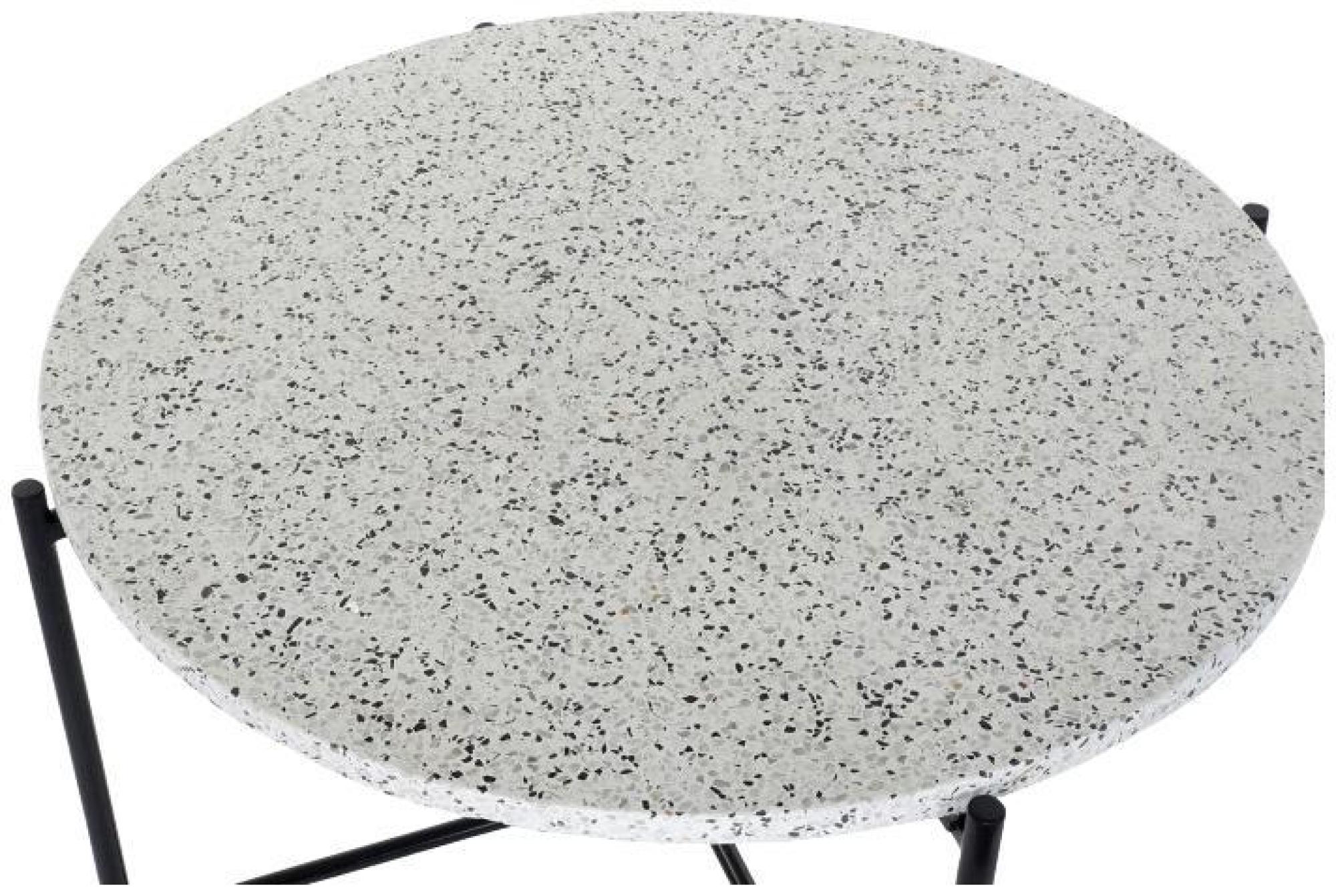 Product photograph of Bakerloo White Stone Round Coffee Table from Choice Furniture Superstore.