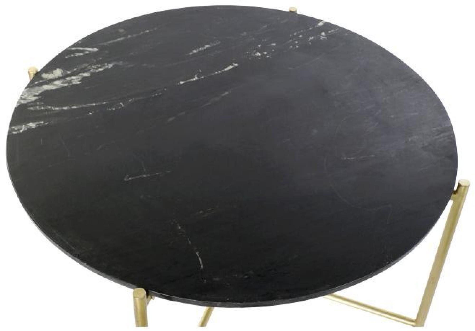 Product photograph of Bakerloo Black Marble Effect Coffee Table from Choice Furniture Superstore.