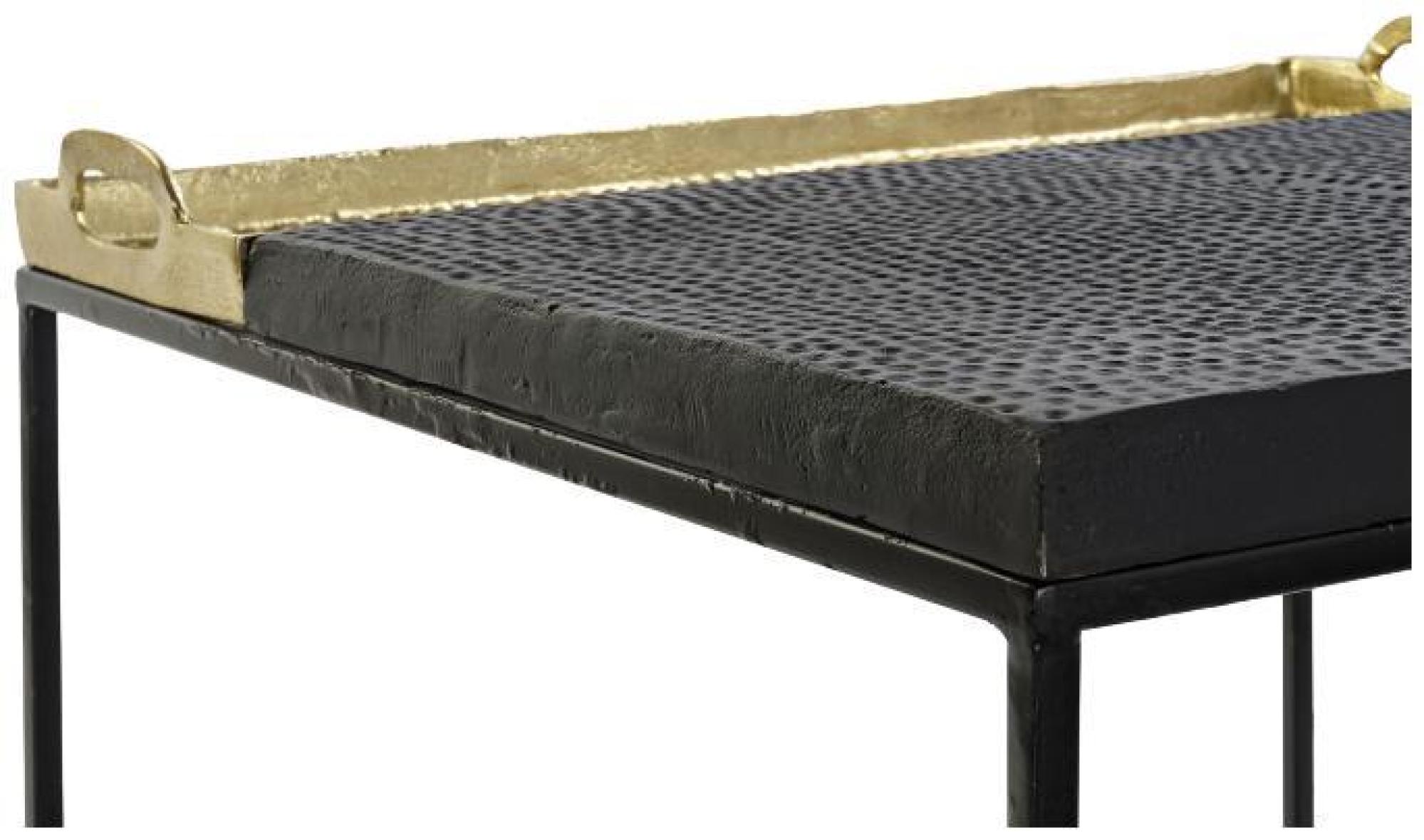 Product photograph of Glam Black Metal Tray Coffee Table from Choice Furniture Superstore.