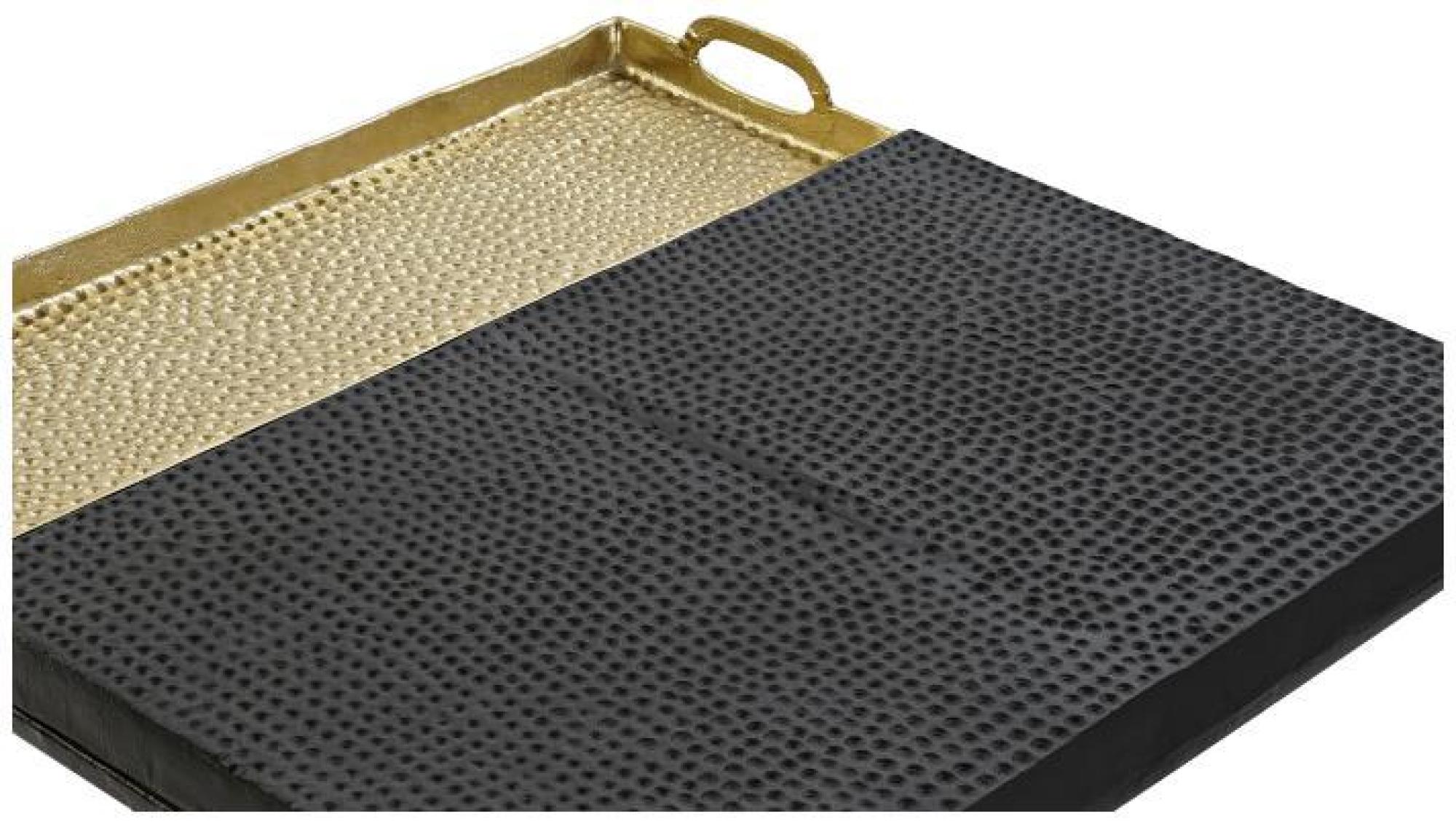 Product photograph of Glam Black Metal Tray Coffee Table from Choice Furniture Superstore.