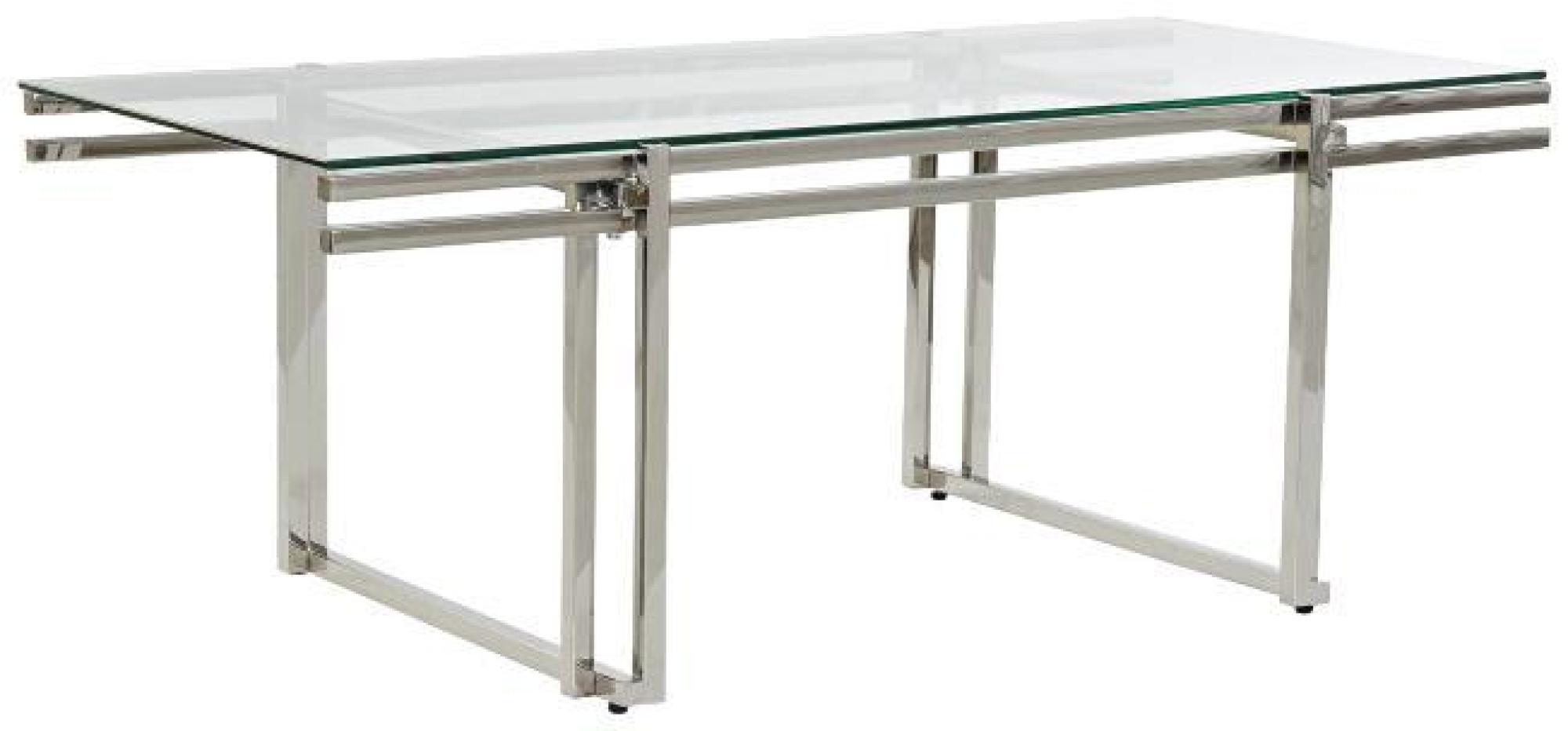 Product photograph of Modern Silver Stainless Steel Coffee Table from Choice Furniture Superstore.