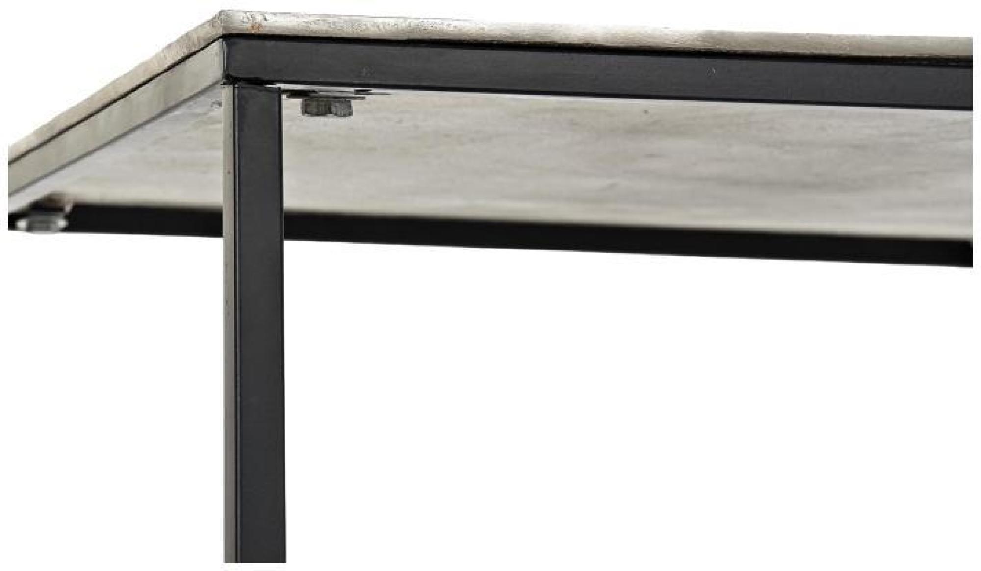 Product photograph of Modern Grey And Black Metal Coffee Table from Choice Furniture Superstore.