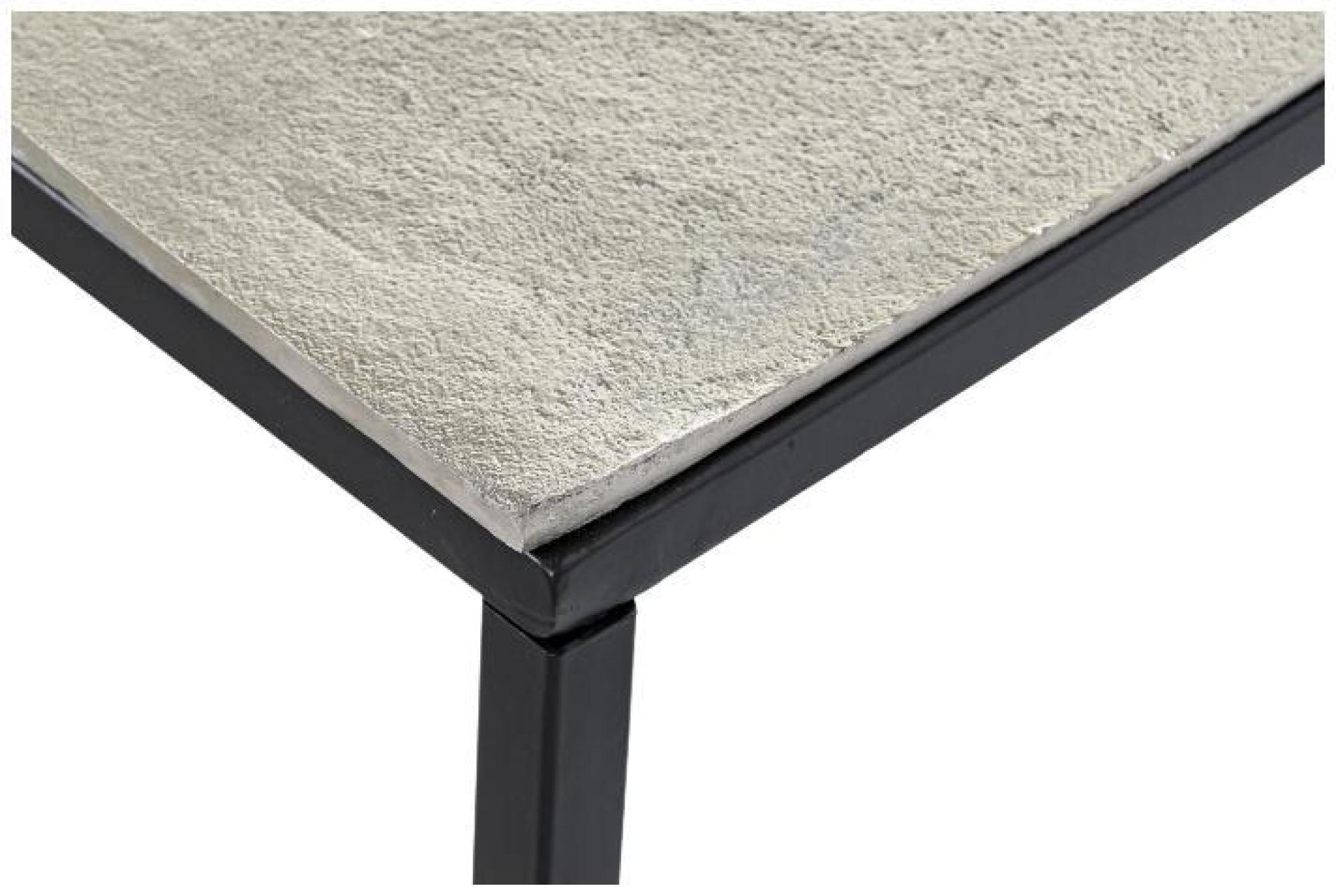 Product photograph of Modern Grey And Black Metal Coffee Table from Choice Furniture Superstore.