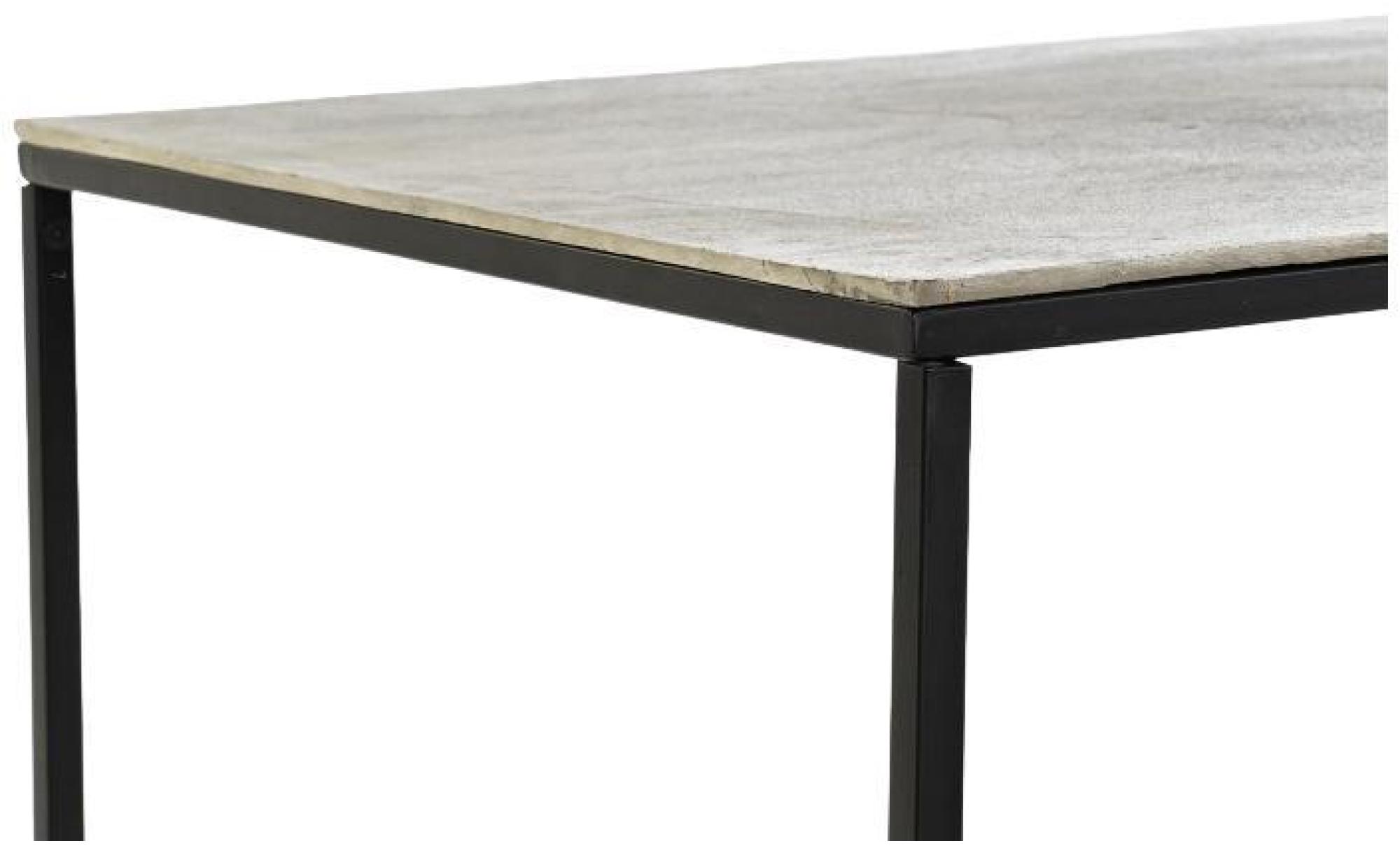 Product photograph of Modern Grey And Black Metal Coffee Table from Choice Furniture Superstore.