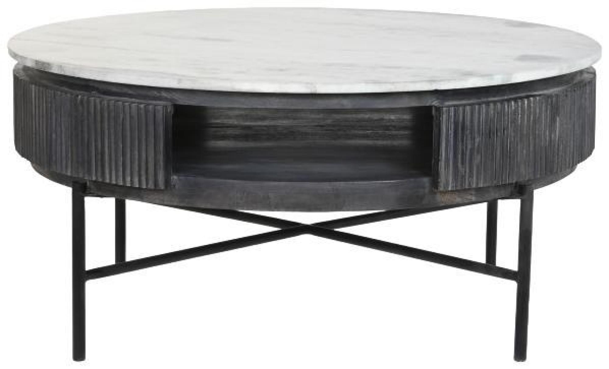 Product photograph of White Marble Round Coffee Table from Choice Furniture Superstore.