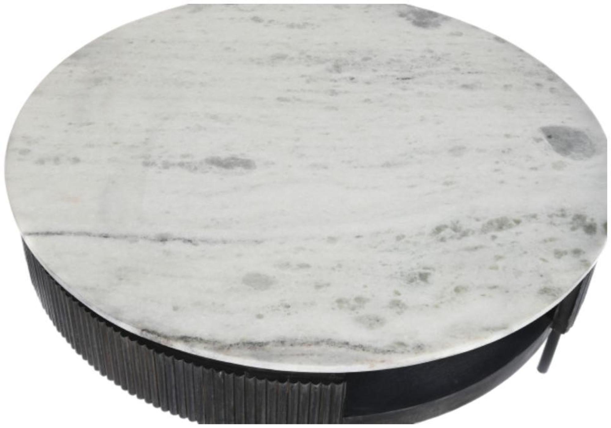 Product photograph of White Marble Round Coffee Table from Choice Furniture Superstore.