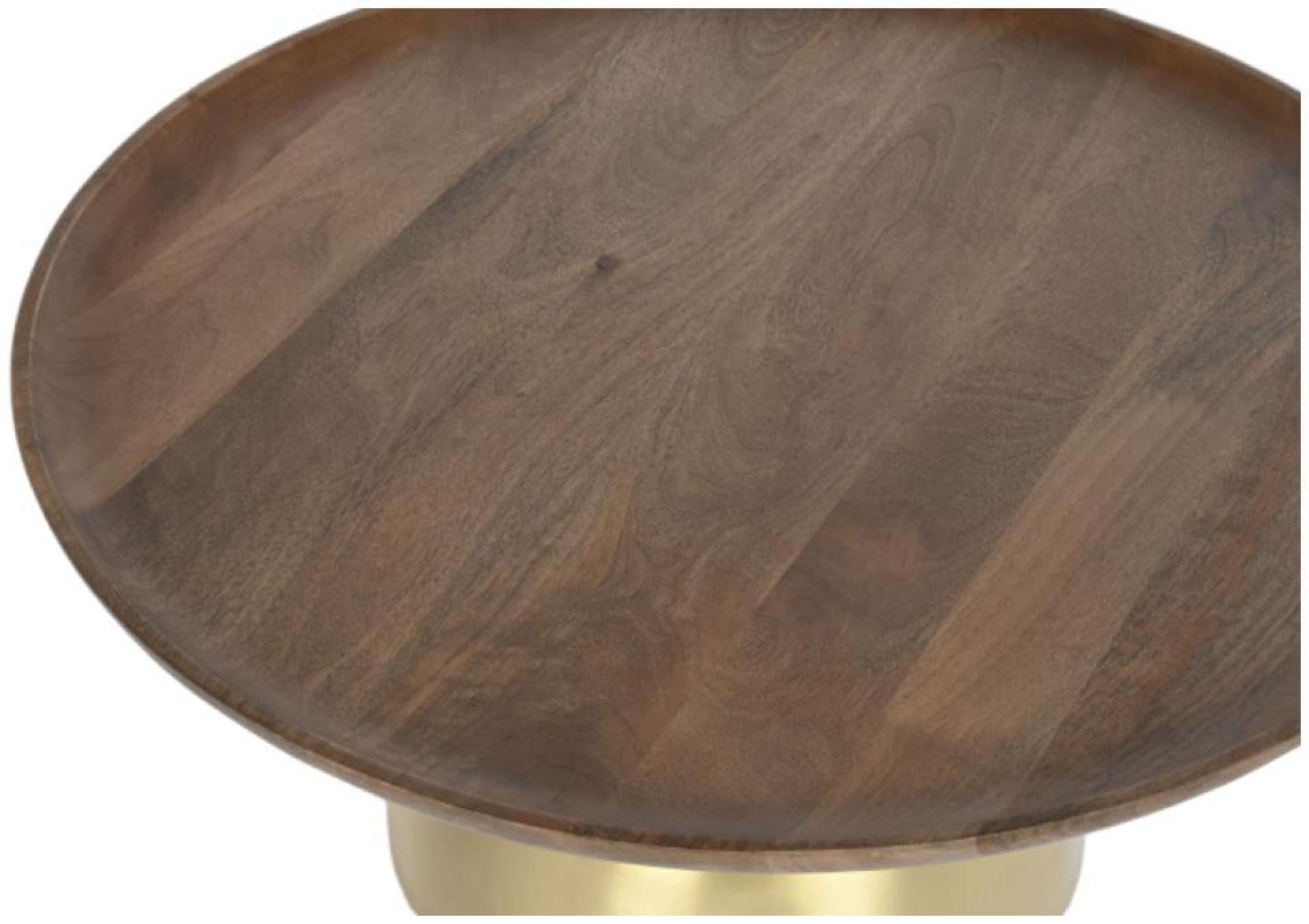 Product photograph of Modern Golden Steel Round Coffee Table from Choice Furniture Superstore.