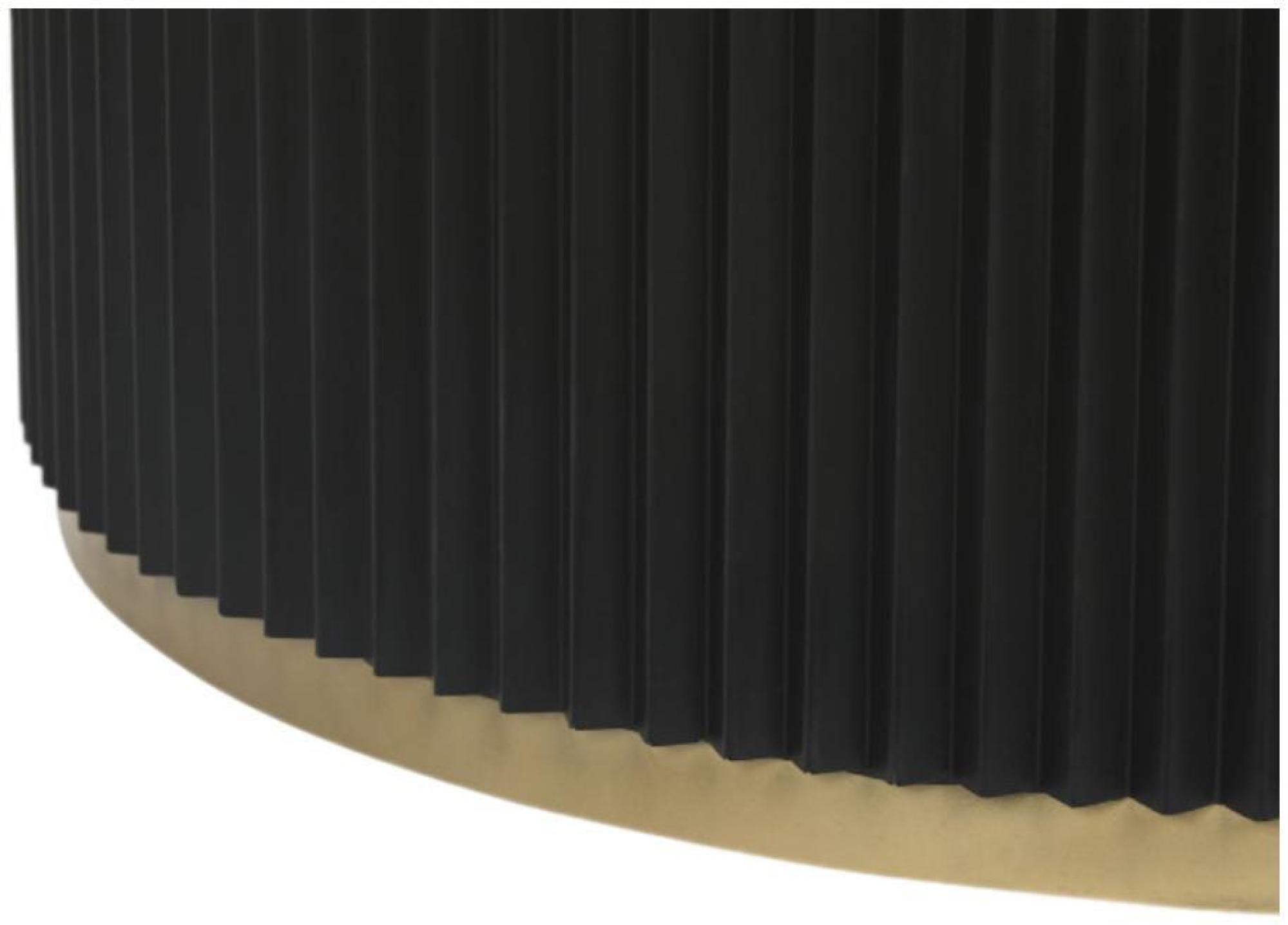 Product photograph of Modern White Marble Round Coffee Table With Black Fluted Base - 80cm from Choice Furniture Superstore.