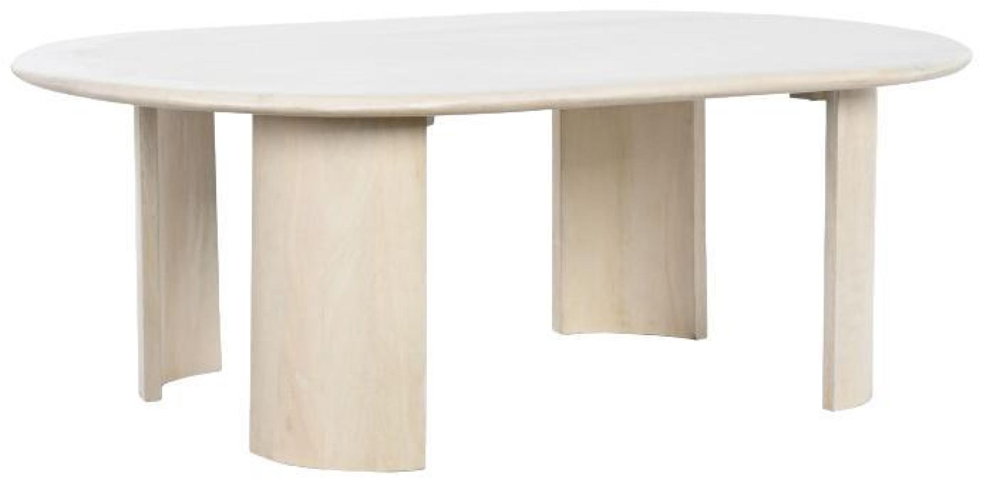 Product photograph of Scandi Light Mango Wood Oval Coffee Table from Choice Furniture Superstore.