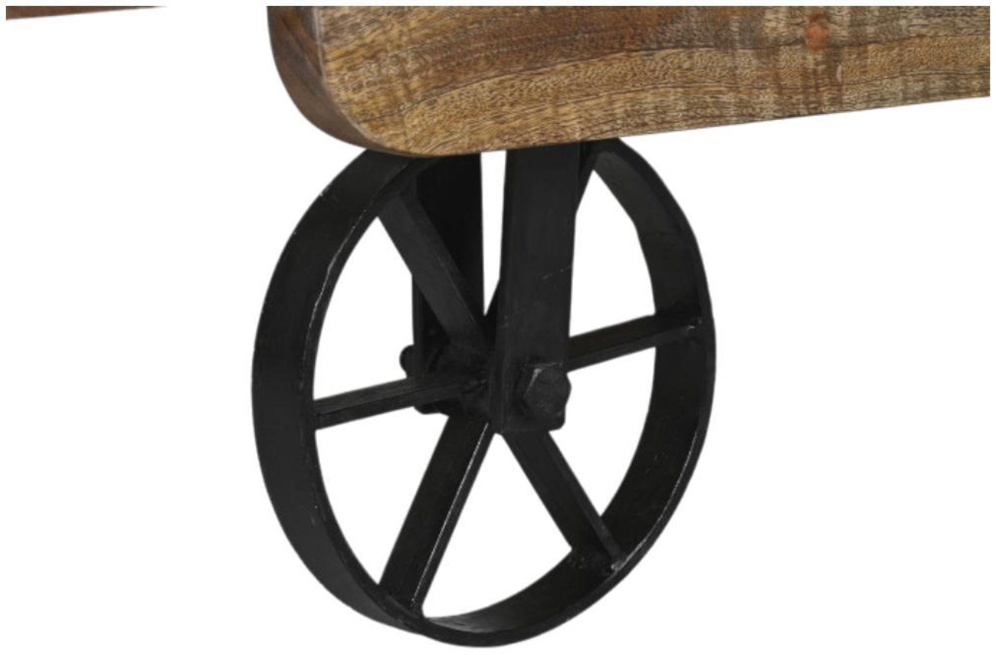 Product photograph of Mango Wood Cart Coffee Table from Choice Furniture Superstore.