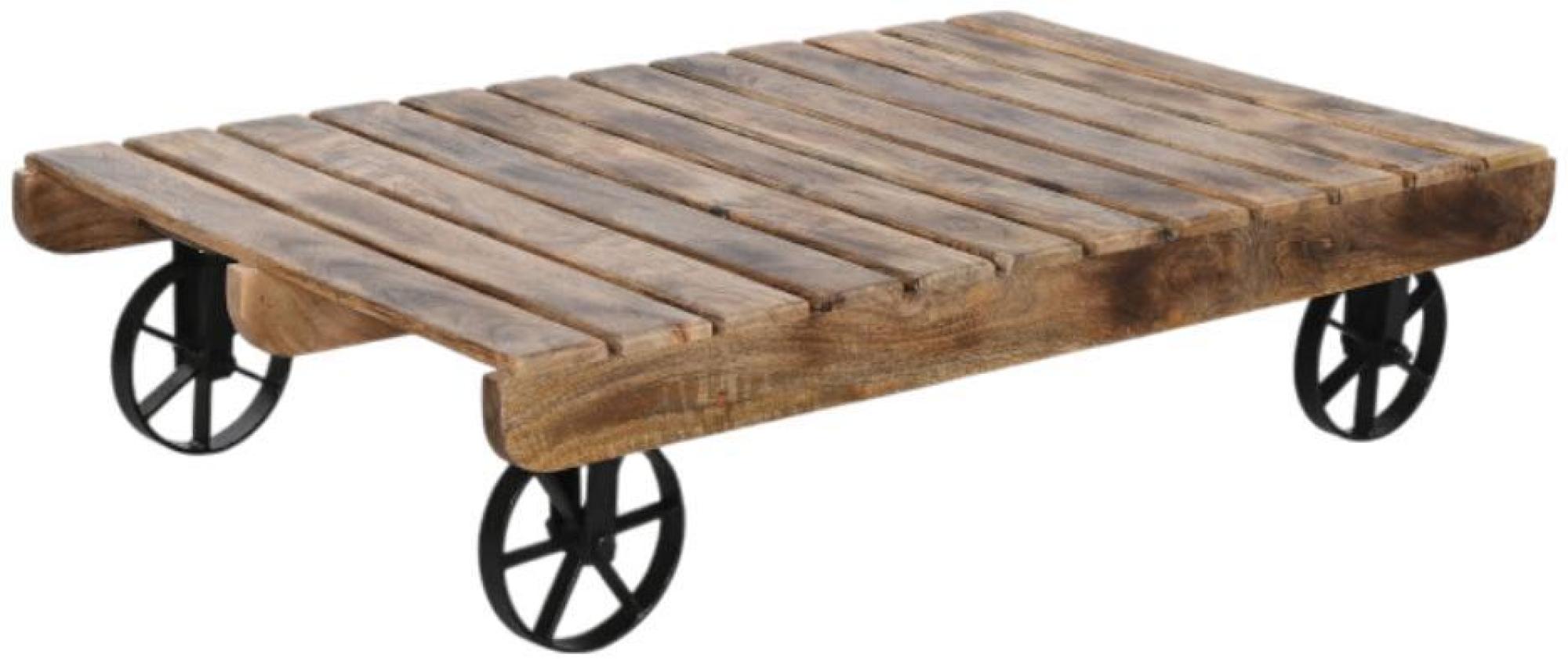 Product photograph of Mango Wood Cart Coffee Table from Choice Furniture Superstore.