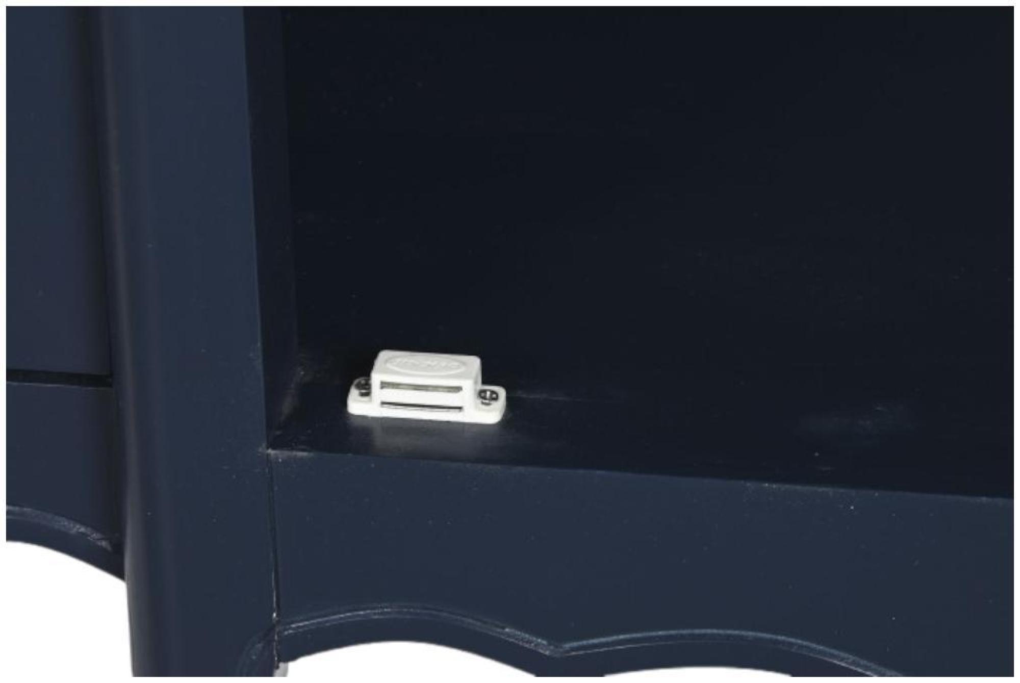 Product photograph of Navy Blue 4 Door Glass Display Cabinet from Choice Furniture Superstore.