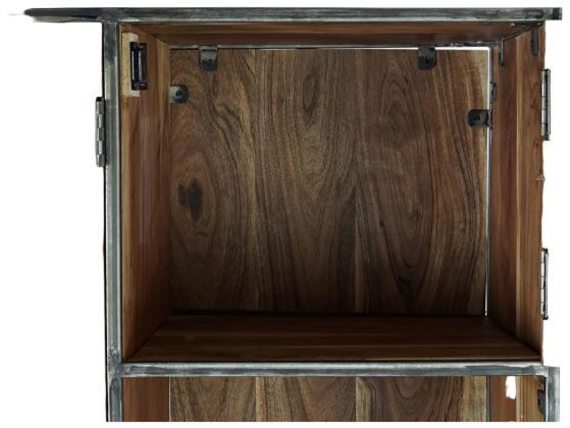 Product photograph of Recicled Wood 5 Door Display Cabinet from Choice Furniture Superstore.