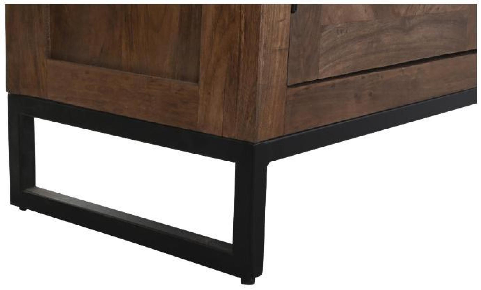 Product photograph of Dark Brown Teak Large Display Cabinet from Choice Furniture Superstore.