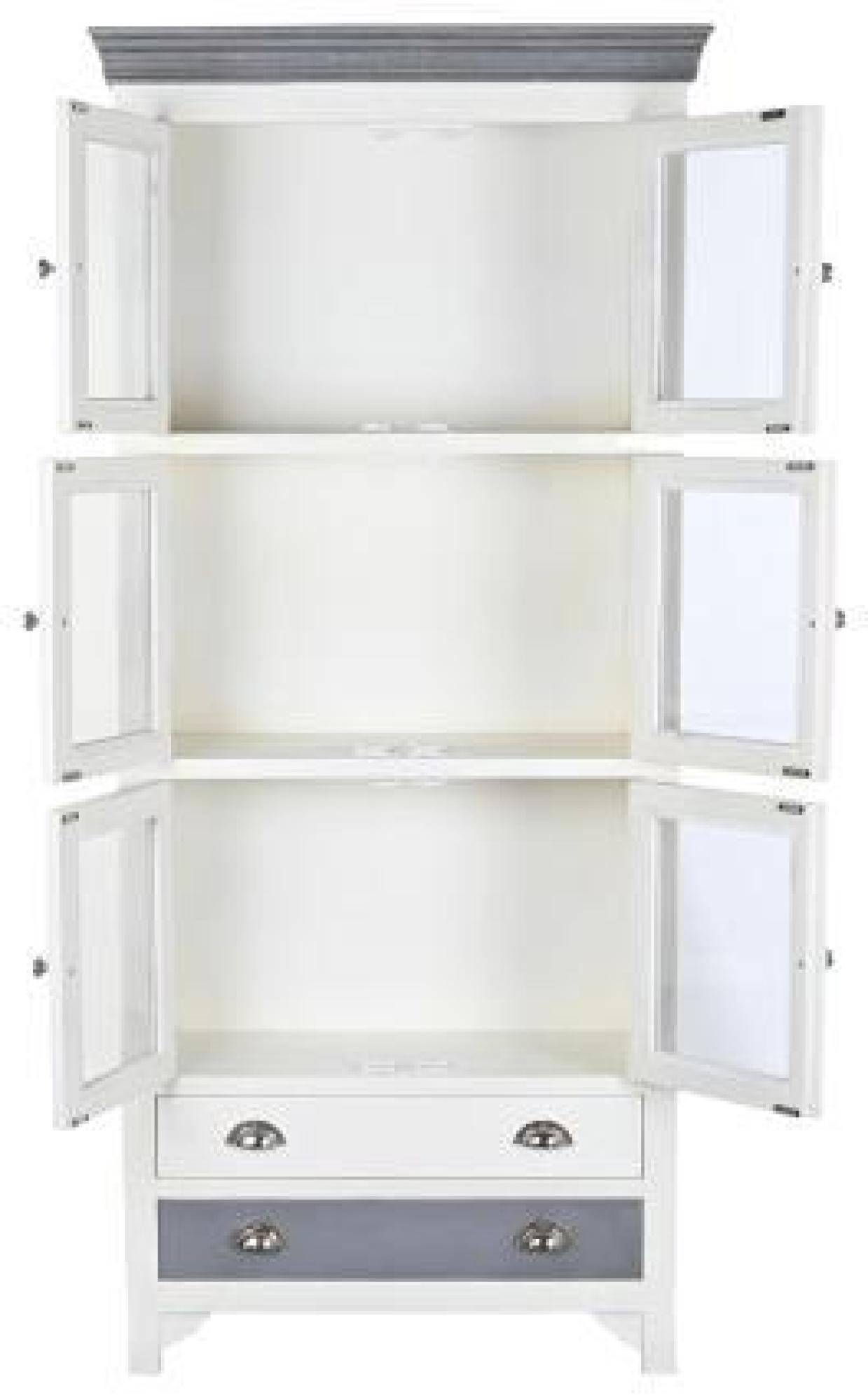 Product photograph of Mango Wood 6 Door Display Cabinet from Choice Furniture Superstore.