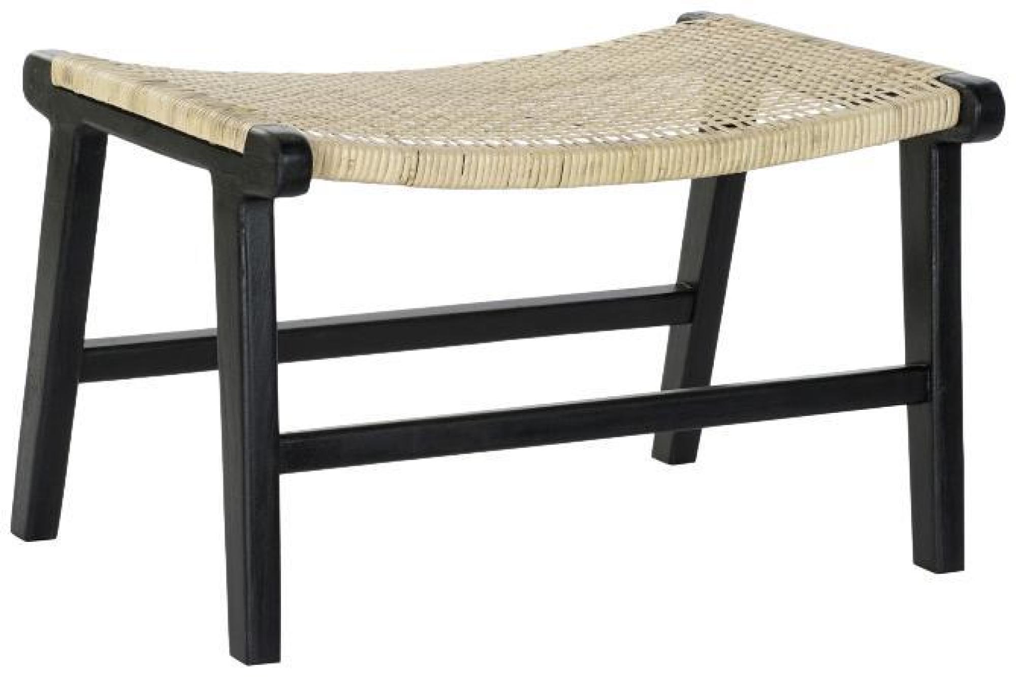 Product photograph of Erode Black Rattan Bench from Choice Furniture Superstore.