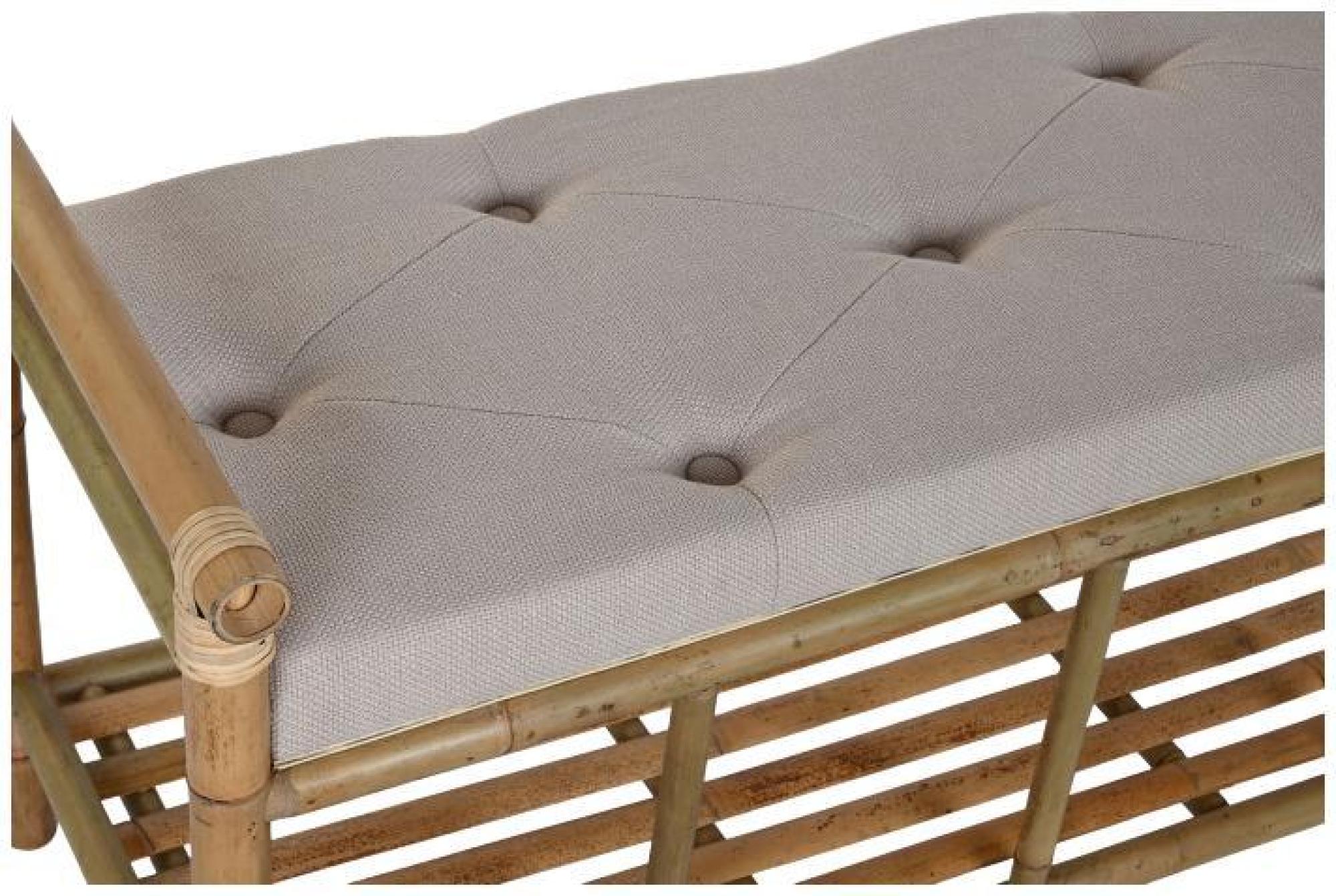 Product photograph of Brown And Beige Wood Ottoman Bench from Choice Furniture Superstore.