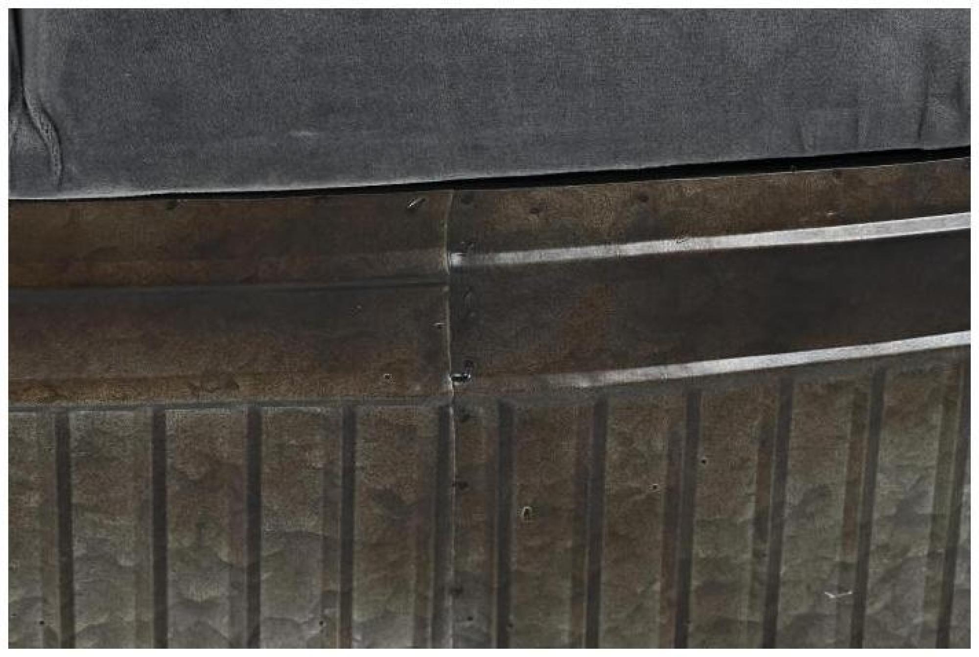 Product photograph of Quinn Grey Fabric And Metal Oval Ottoman Bench from Choice Furniture Superstore.