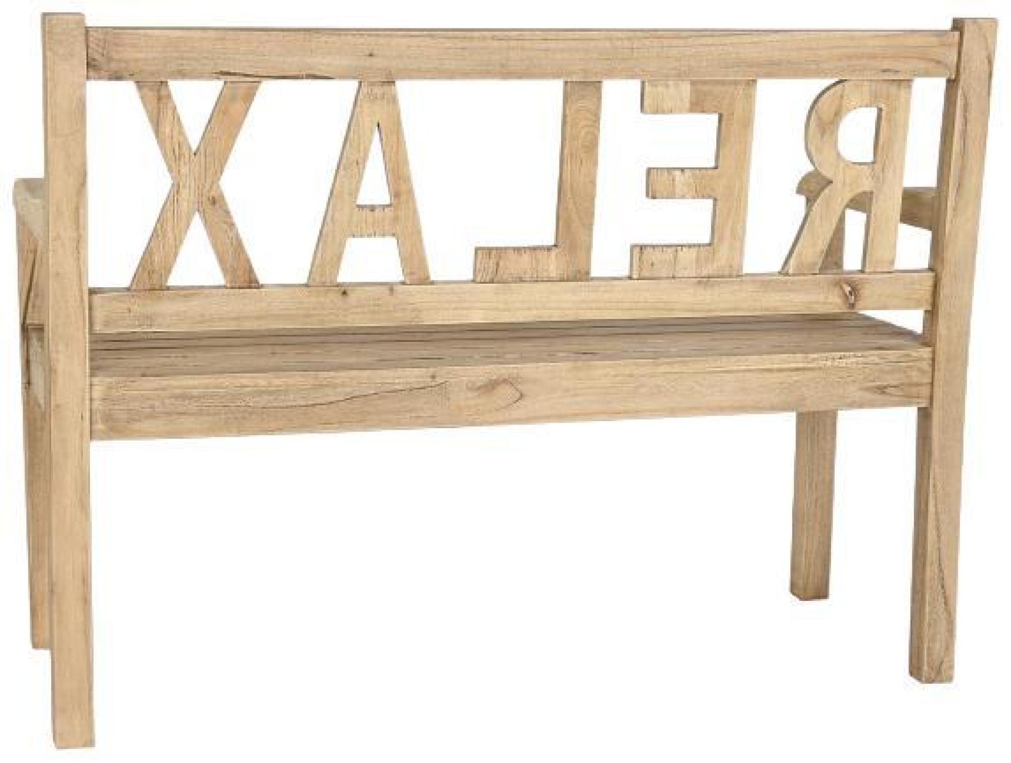 Product photograph of Natural Wood 2 Seater Bench from Choice Furniture Superstore.