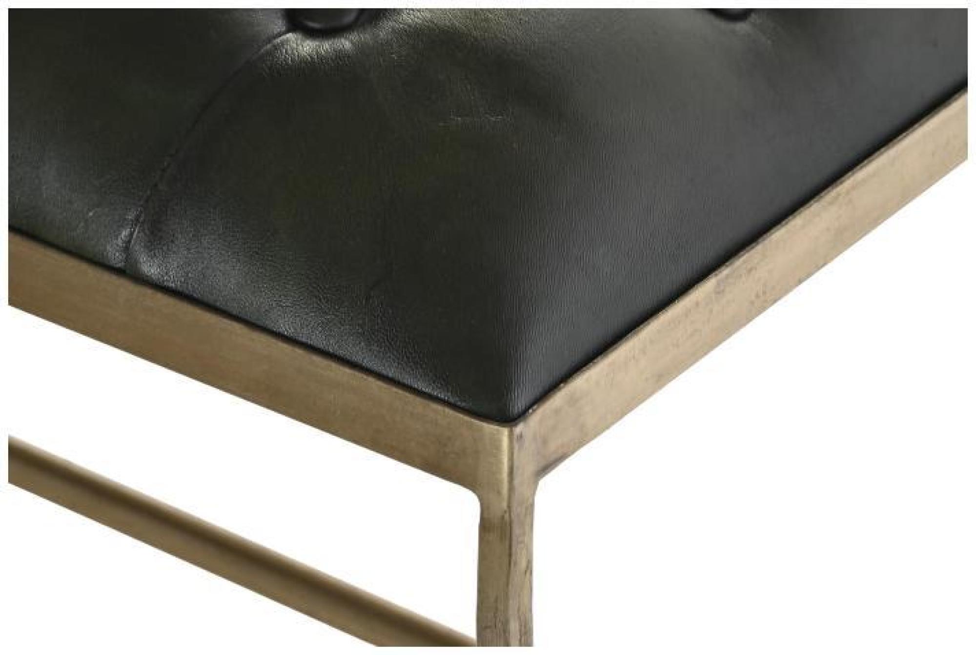 Product photograph of Vintage Moss Green Leather Bench from Choice Furniture Superstore.