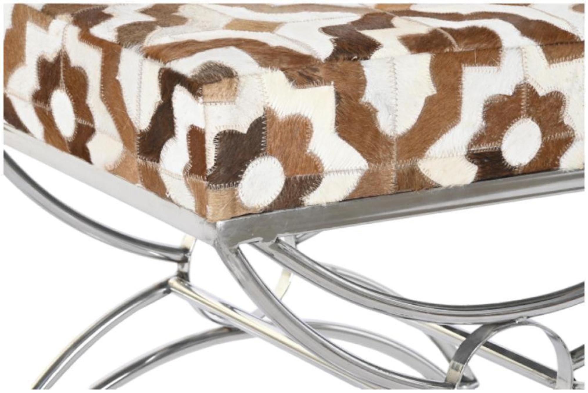 Product photograph of Seoni Light Brown Goat Skin Stool from Choice Furniture Superstore.