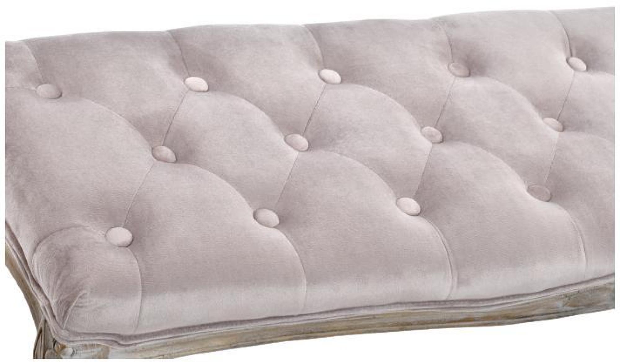 Product photograph of Fuji Pale Pink And Natural Fabric Bench from Choice Furniture Superstore.