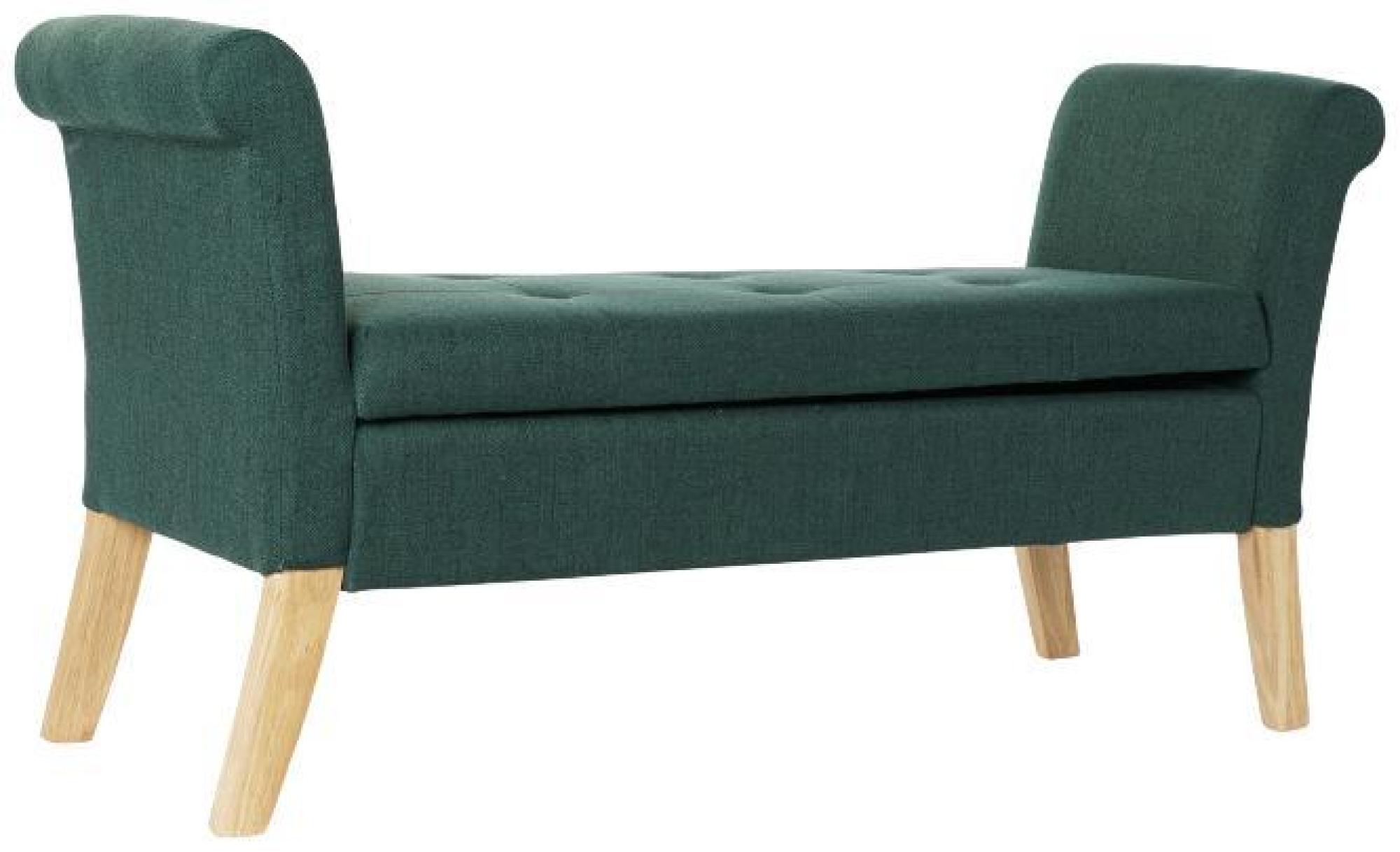 Product photograph of Green And Natural Fabric Bench from Choice Furniture Superstore.