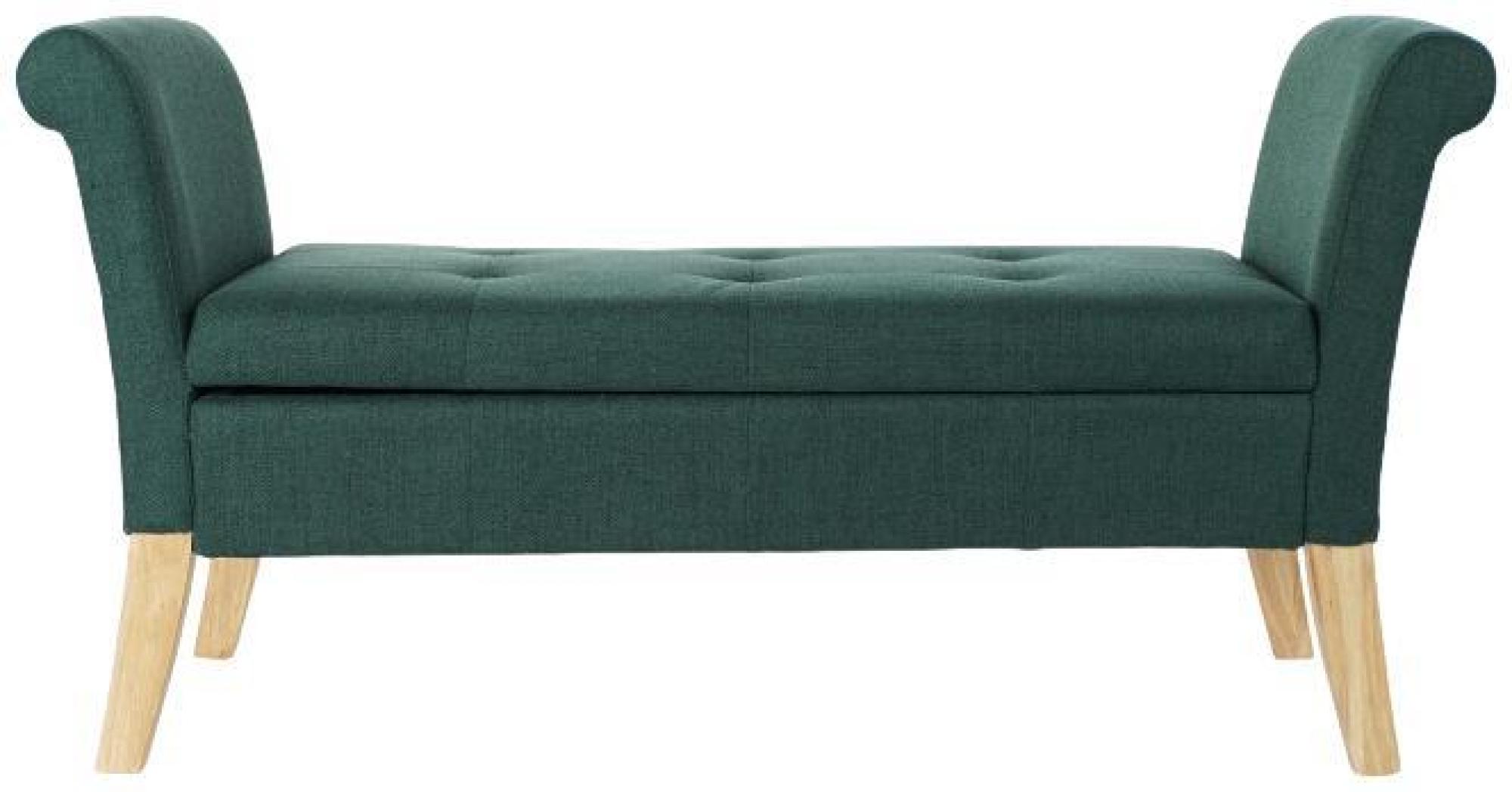 Product photograph of Green And Natural Fabric Bench from Choice Furniture Superstore.