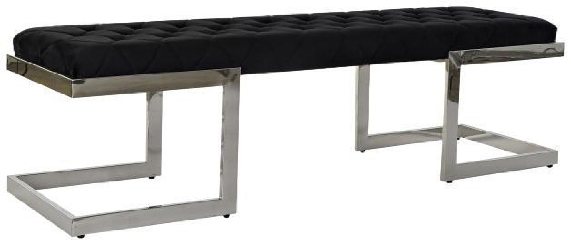 Product photograph of Modern Black Fabric And Steel Bench from Choice Furniture Superstore.