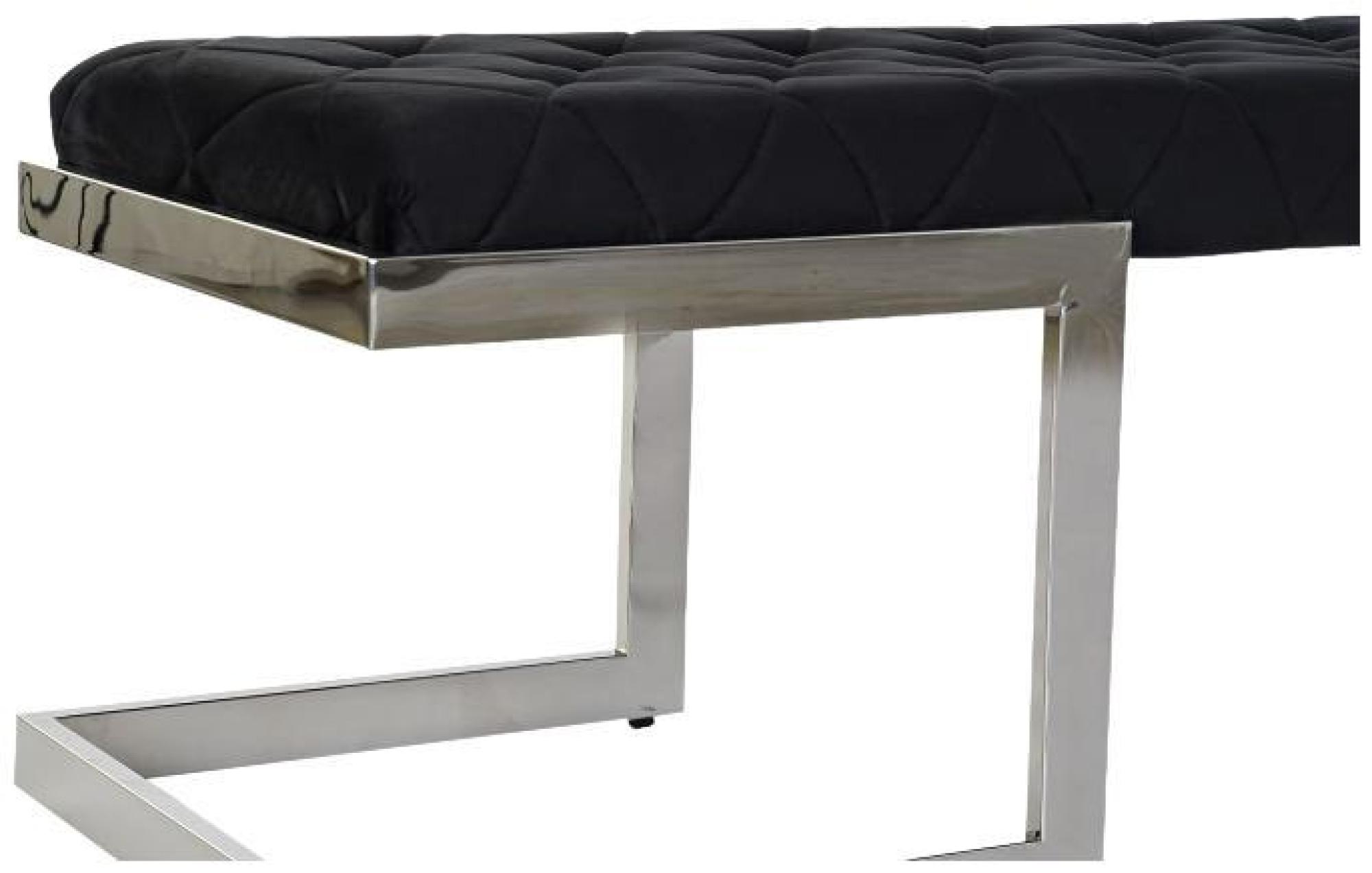 Product photograph of Modern Black Fabric And Steel Bench from Choice Furniture Superstore.