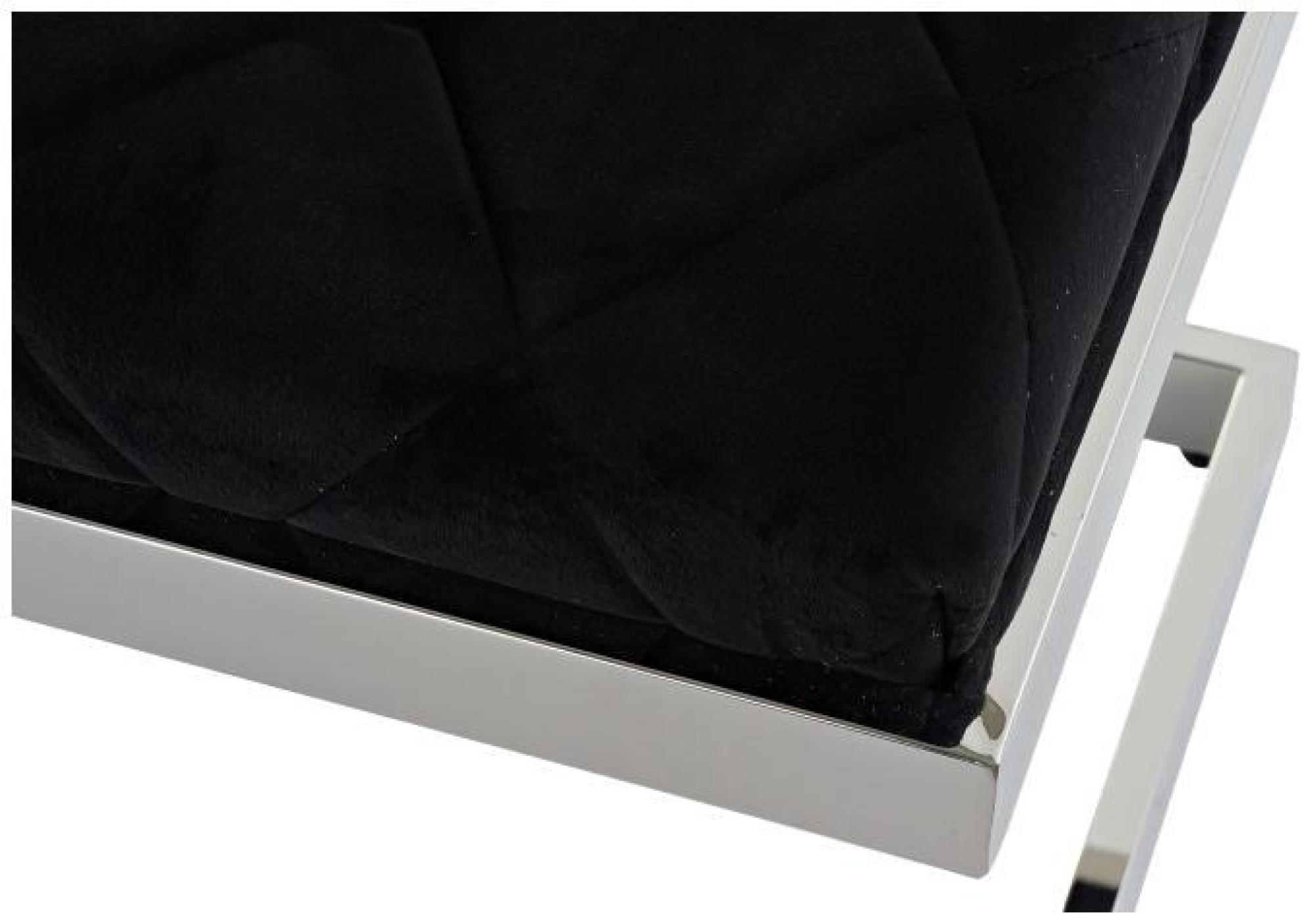 Product photograph of Modern Black Fabric And Steel Bench from Choice Furniture Superstore.