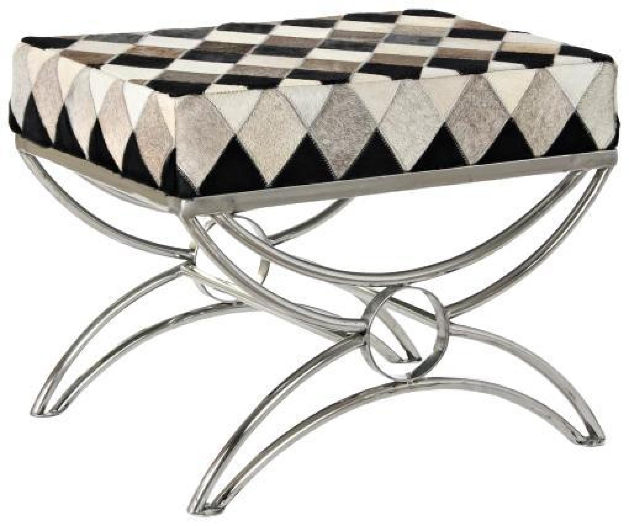 Product photograph of African Multi Coloured Steel Ottoman Bench from Choice Furniture Superstore.