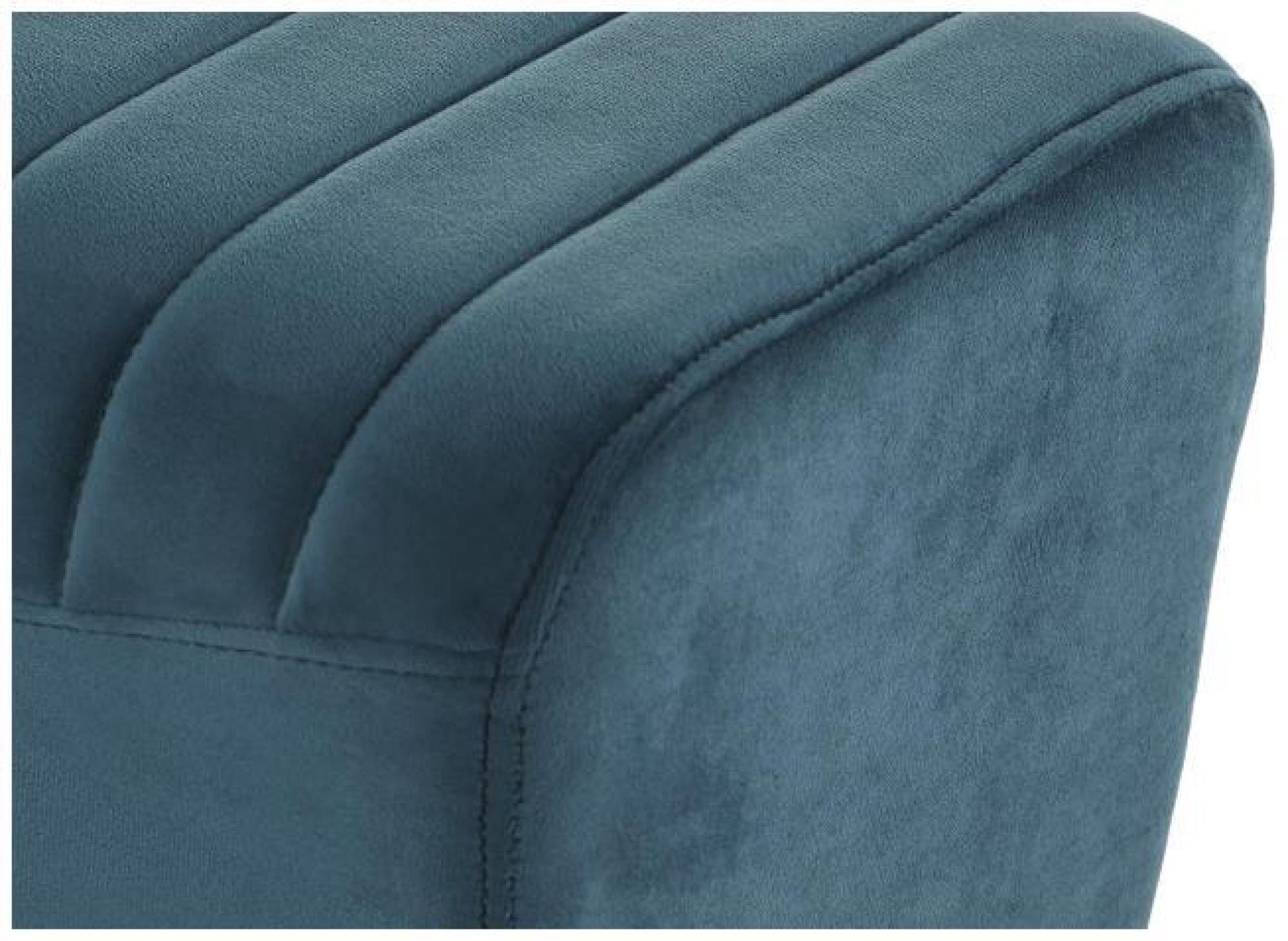 Product photograph of Bliss Turquoise Fabric Ottoman Bench from Choice Furniture Superstore.