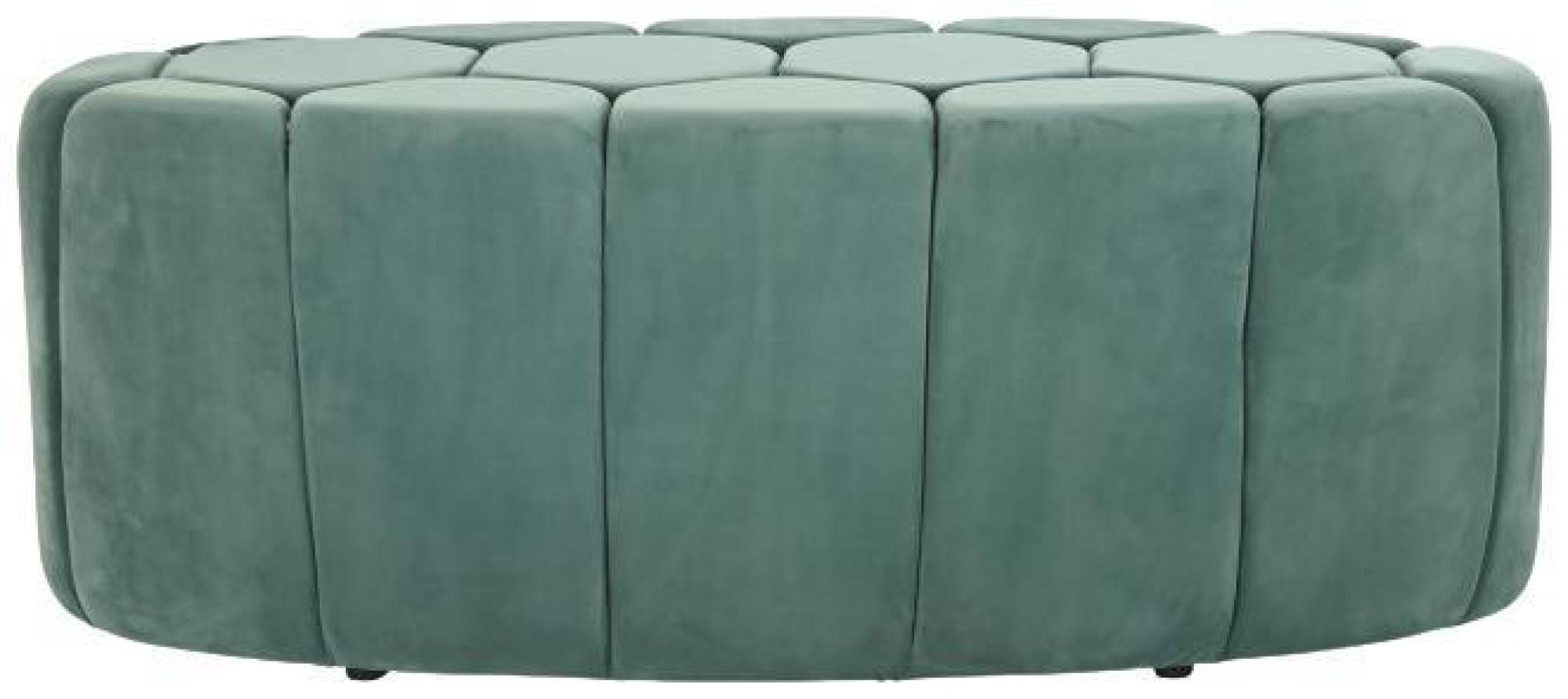 Product photograph of Quinn Green Upholstered Oval Bench from Choice Furniture Superstore.