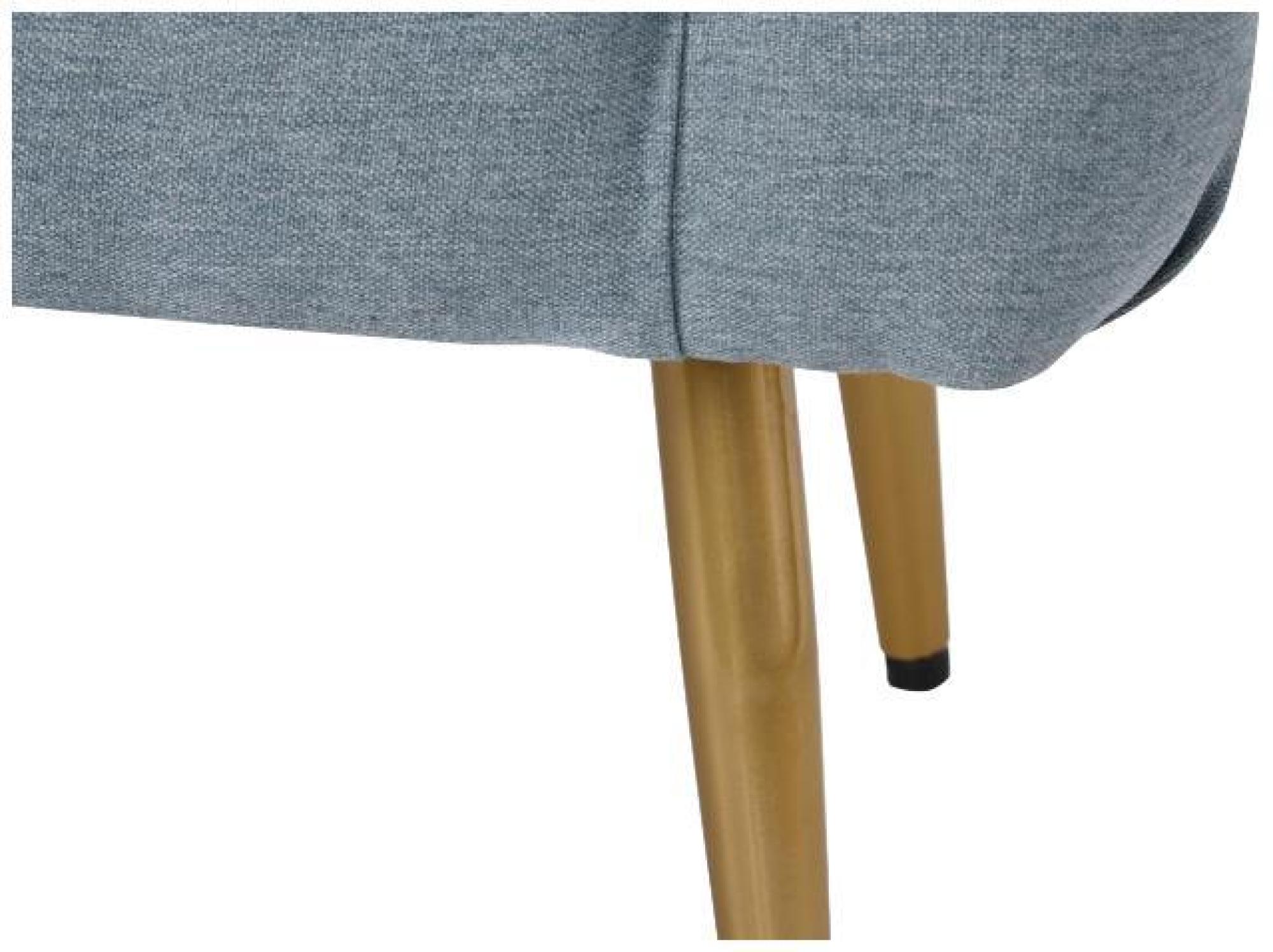 Product photograph of Glam Grey Fabric Bench With Gold Legs from Choice Furniture Superstore.