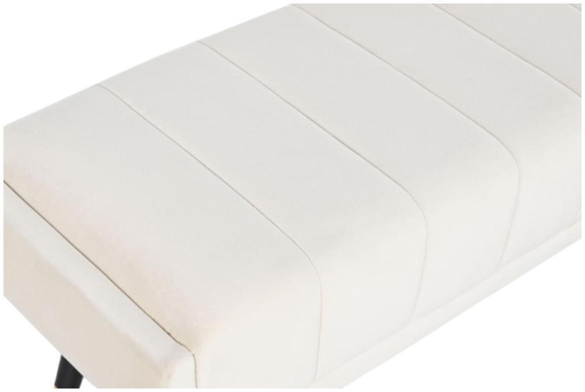 Product photograph of Cream Fabric Bench from Choice Furniture Superstore.